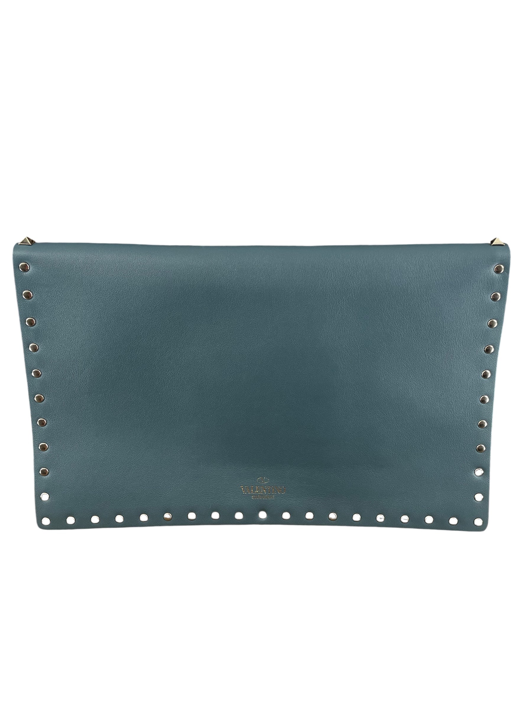 VALENTINO/Pouch/Leather/BLU/"ROCKSTUD" view 2