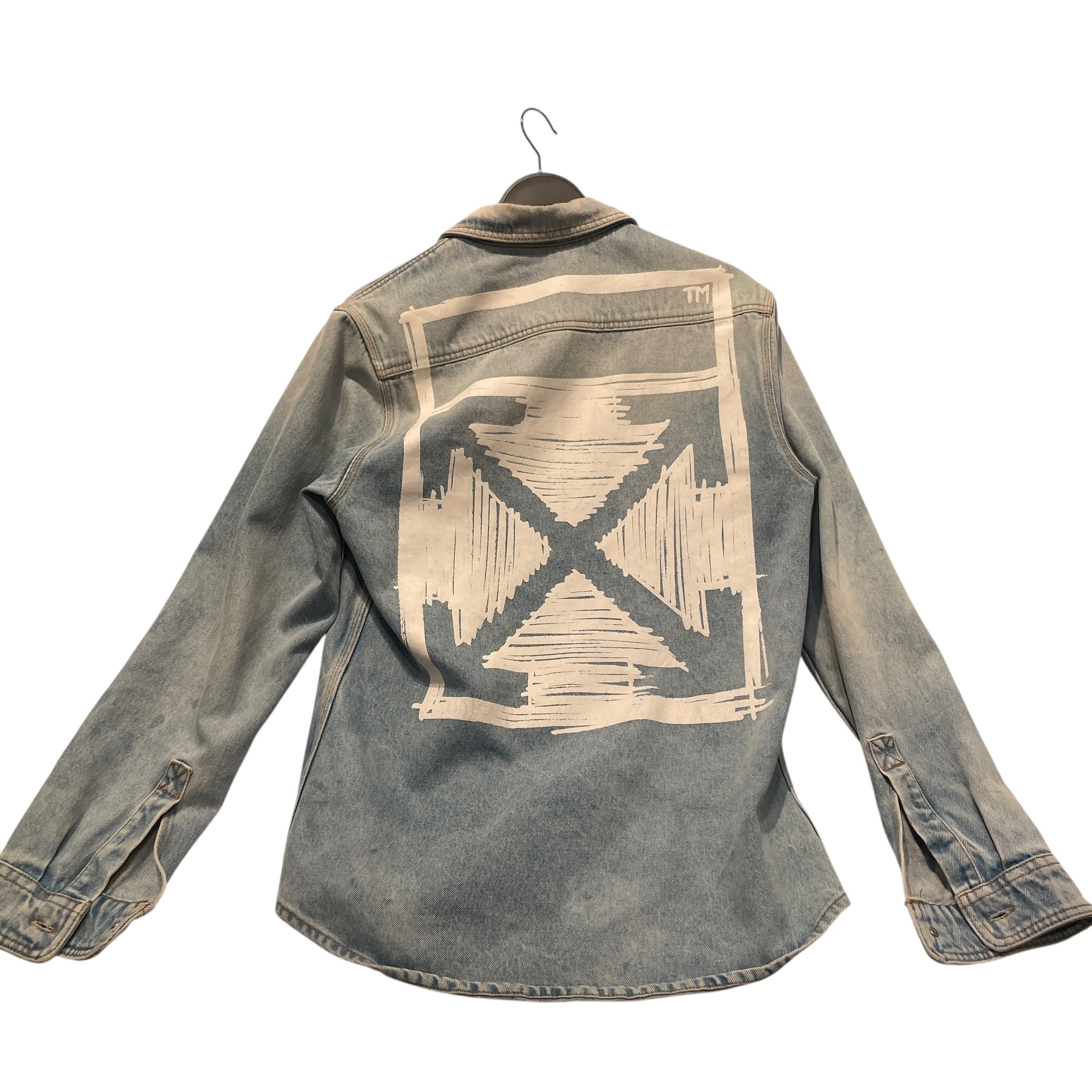 OFF-WHITE/Denim Jkt/M/Cotton/BLU/ view 2
