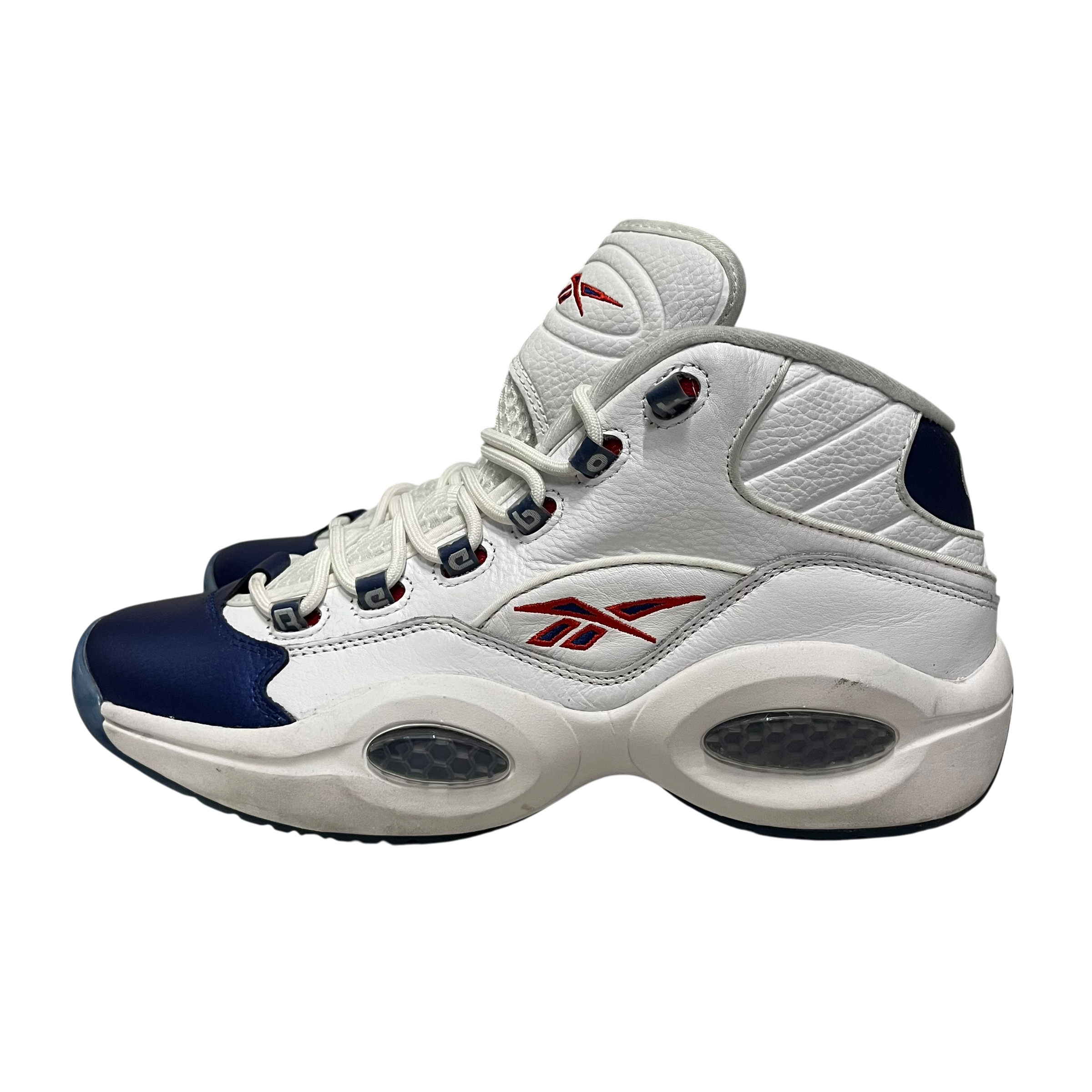 Reebok/Hi-Sneakers/US 12/Leather/WHT/Allen Iverson view 3