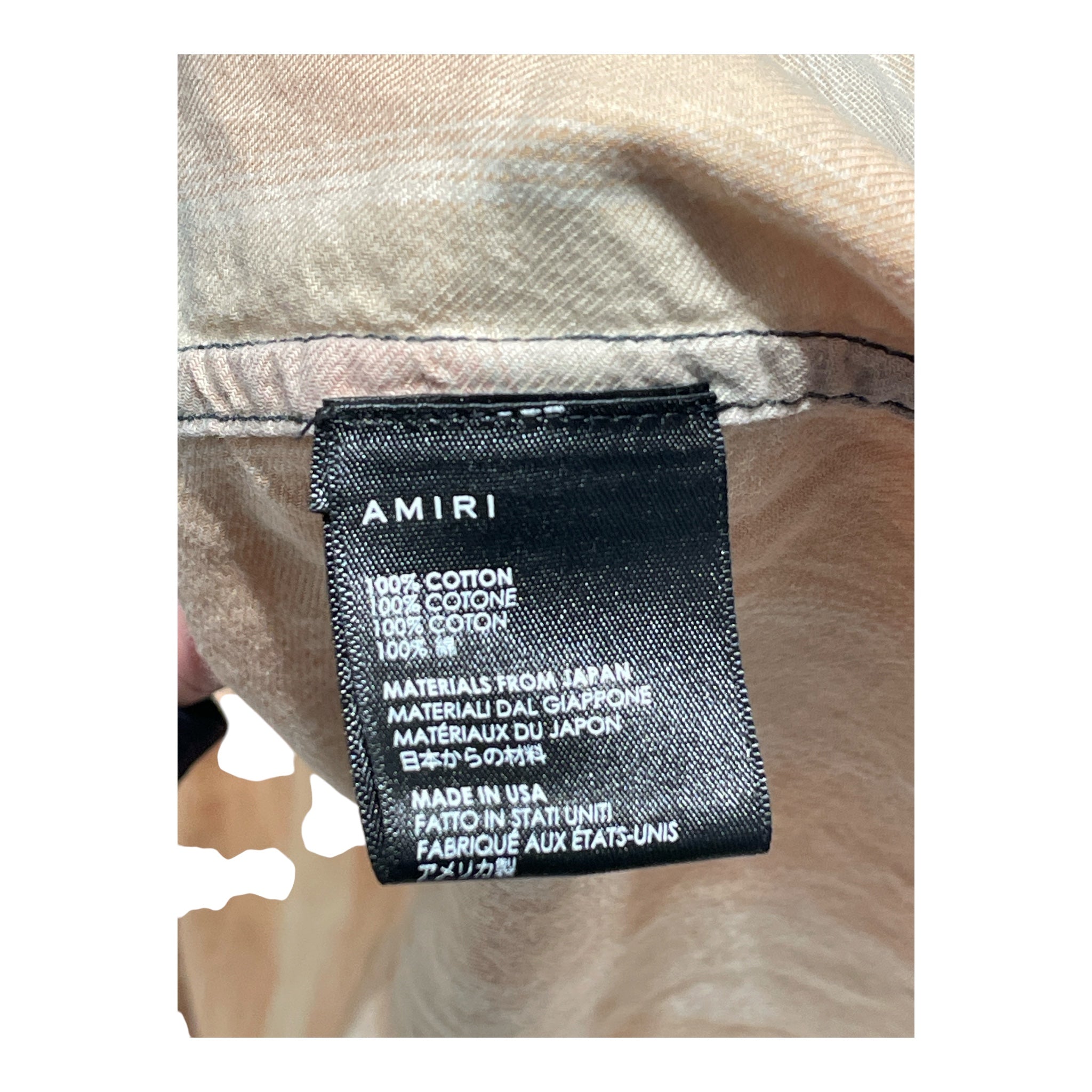 AMIRI/LS Shirt/36/Cotton/GRN/Plaid/two tone plaid view 4