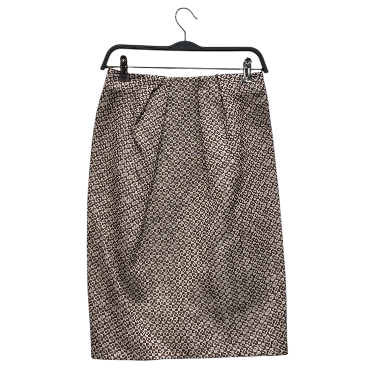 MARNI/Skirt/38/All Over Print/Cotton/MLT/Midi Length/COTTON SILK BRW WHT SQUARES view 1
