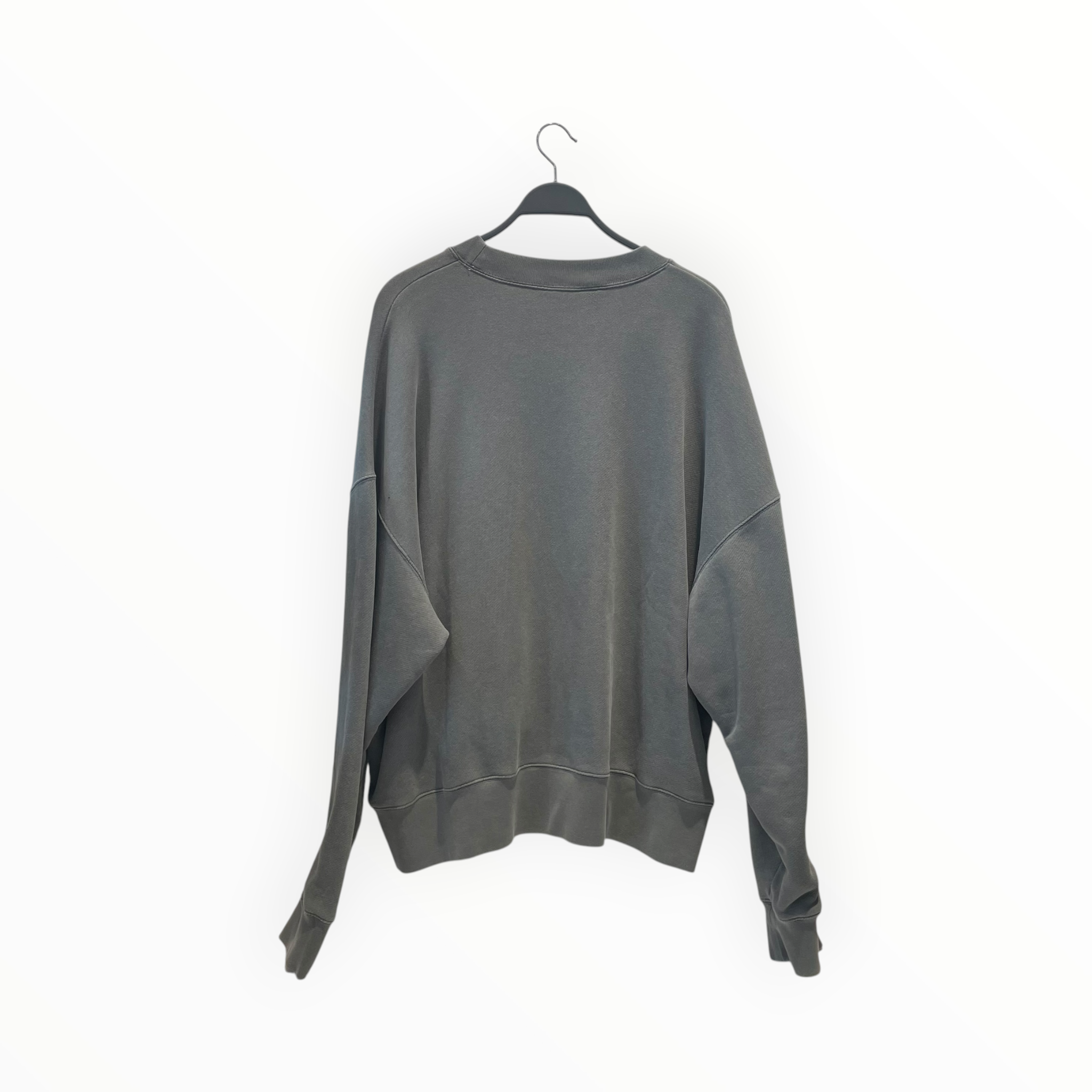 Palm Angels/Sweatshirt/2X/Cotton/GRY/CD curved logo crewneck view 2