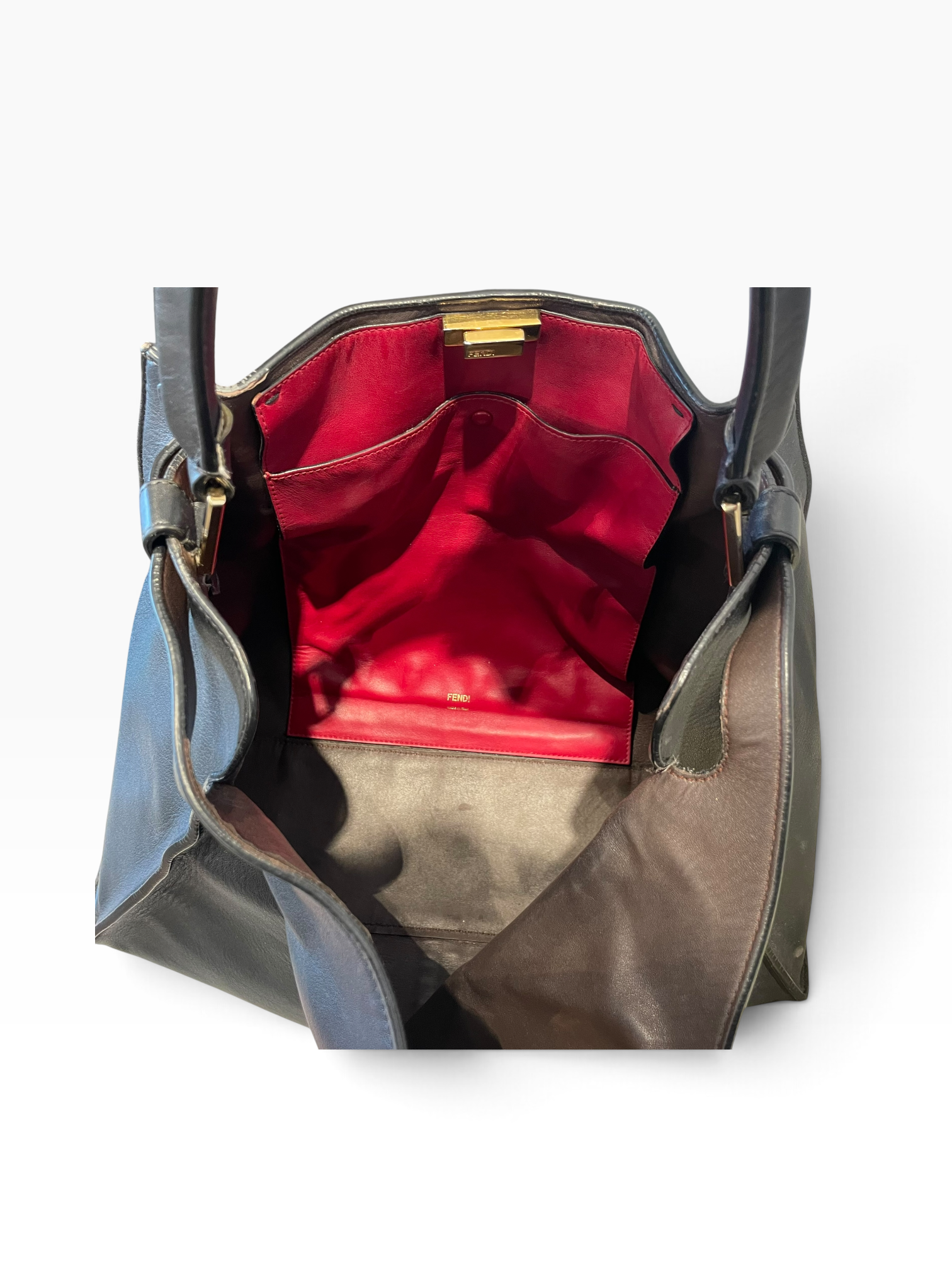 FENDI/Bag/Leather/BLK/Peekaboo X-Lite Bag view 3