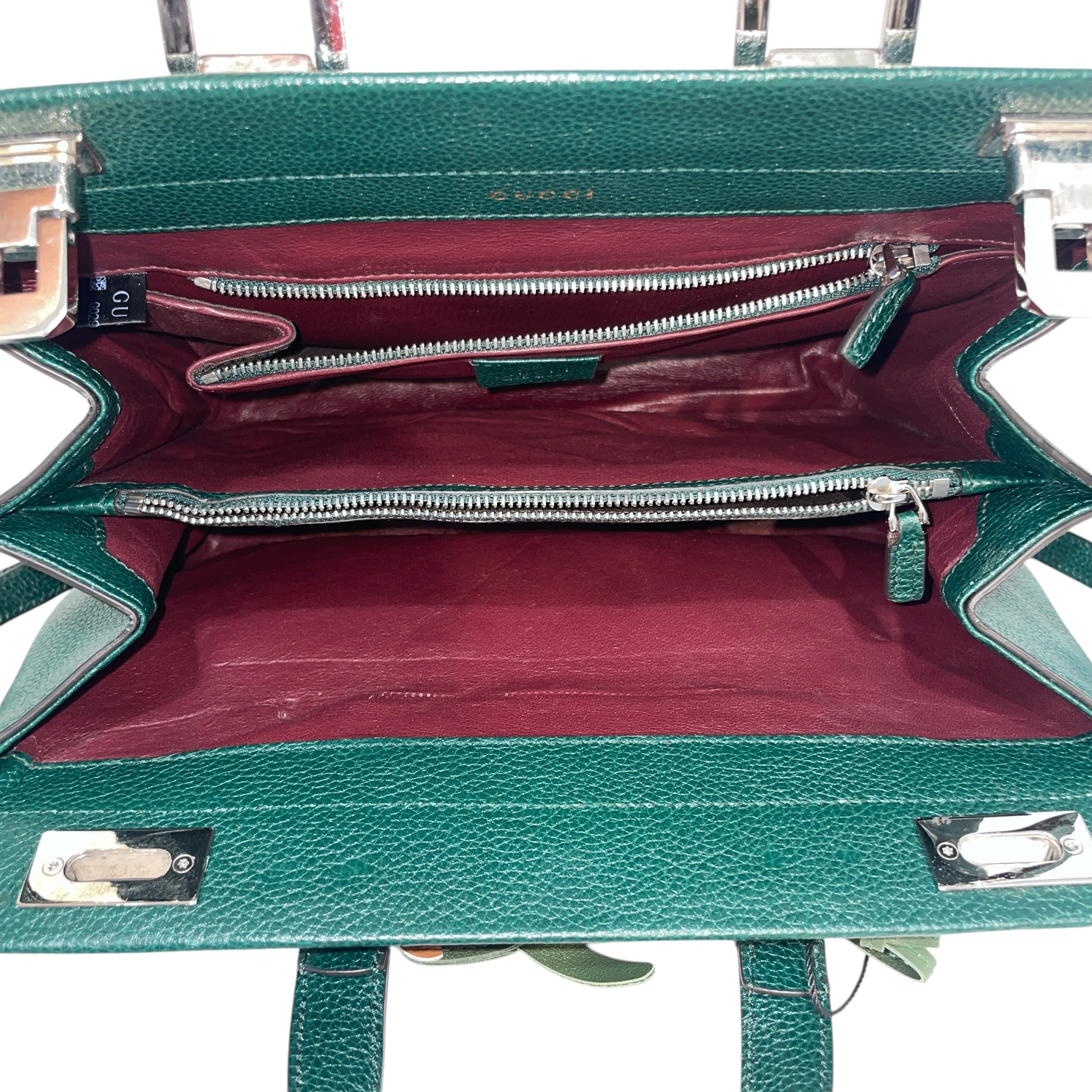 GUCCI/Cross Body Bag/Leather/GRN/Horsebit Zumi Top view 4