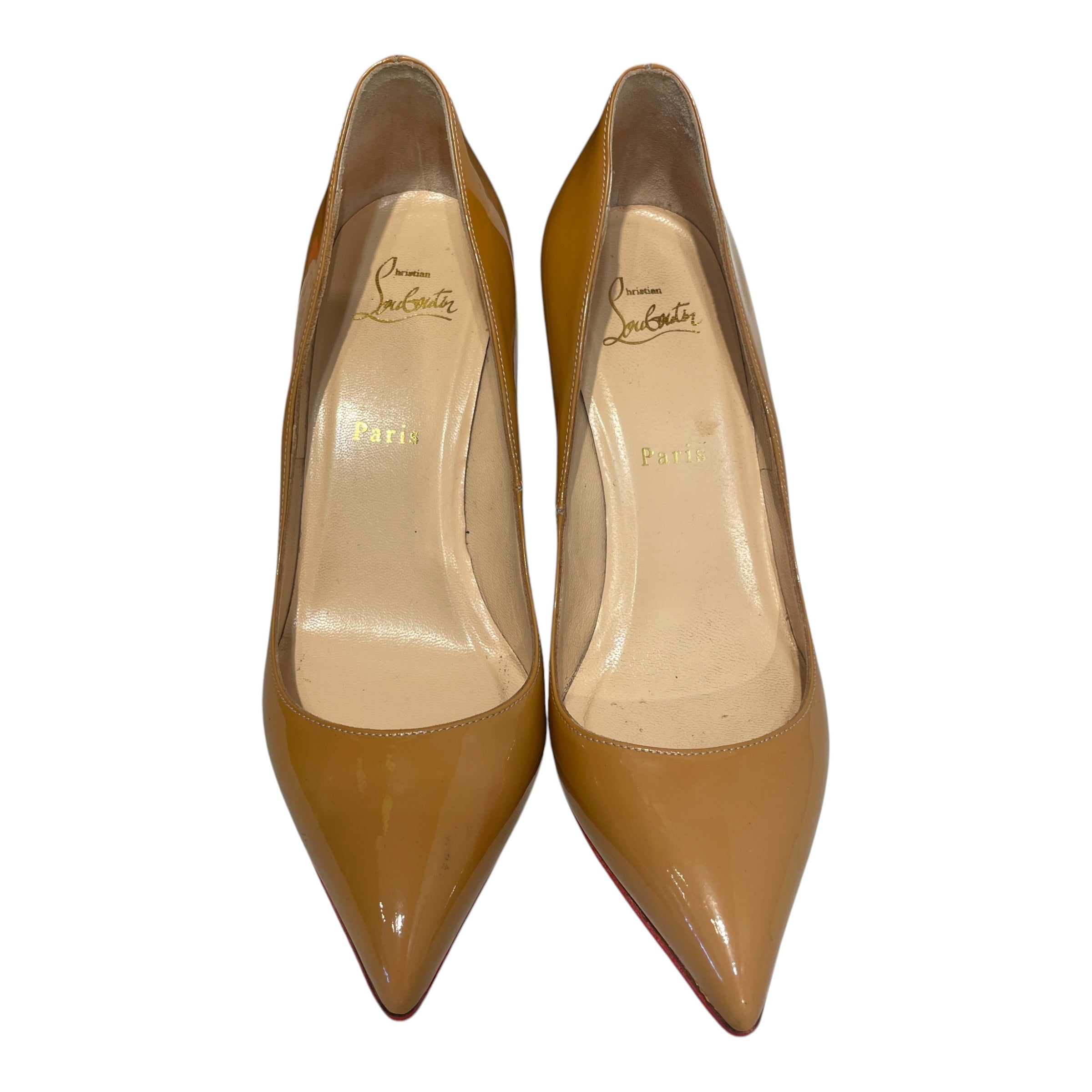 Christian Louboutin/Heels/EU 38/Leather/GLD/Kate Pumps view 5
