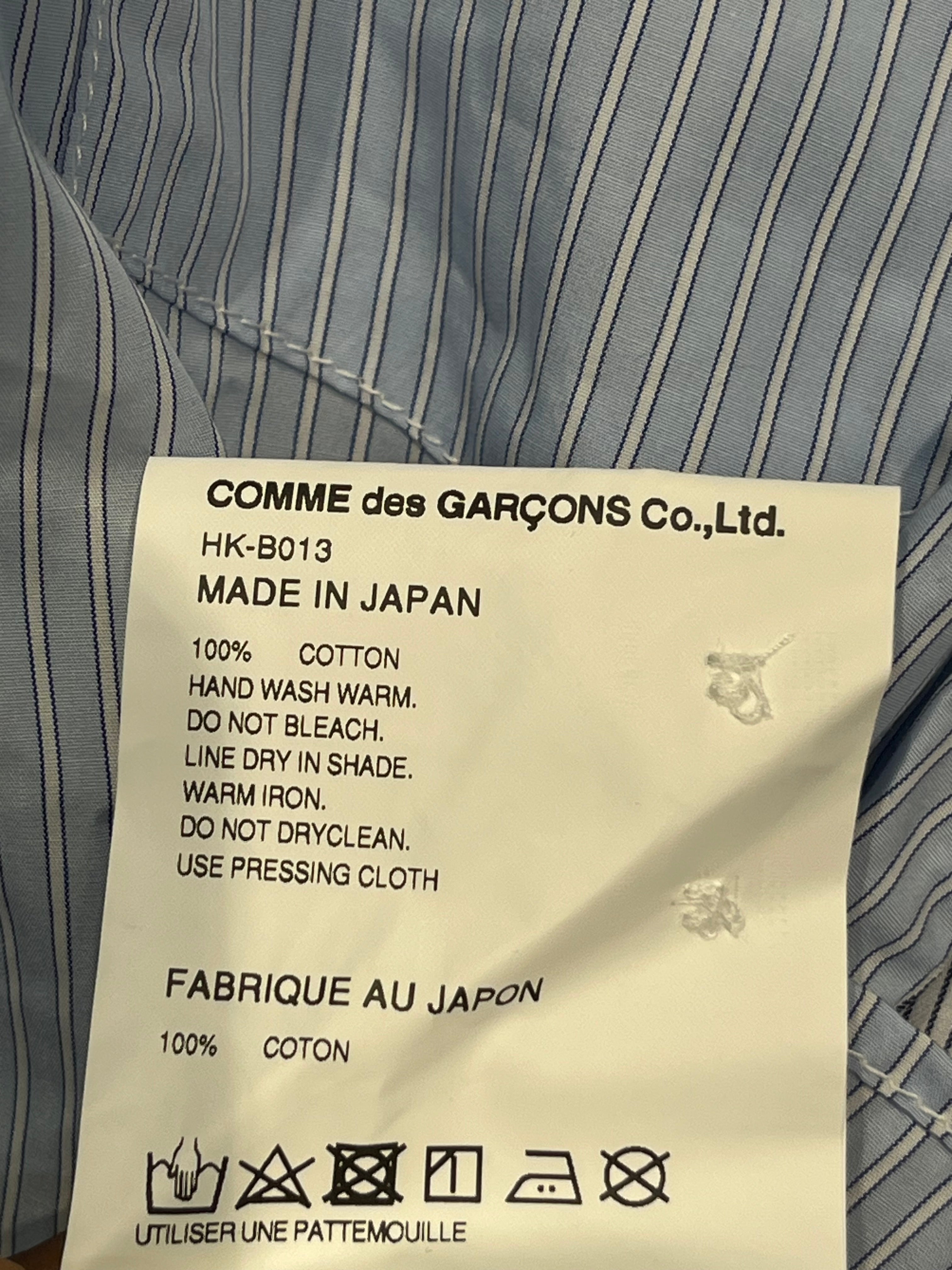 COMME des GARCONS HOMME/Shirt/XS/Blue/Cotton/Stripe/ view 4