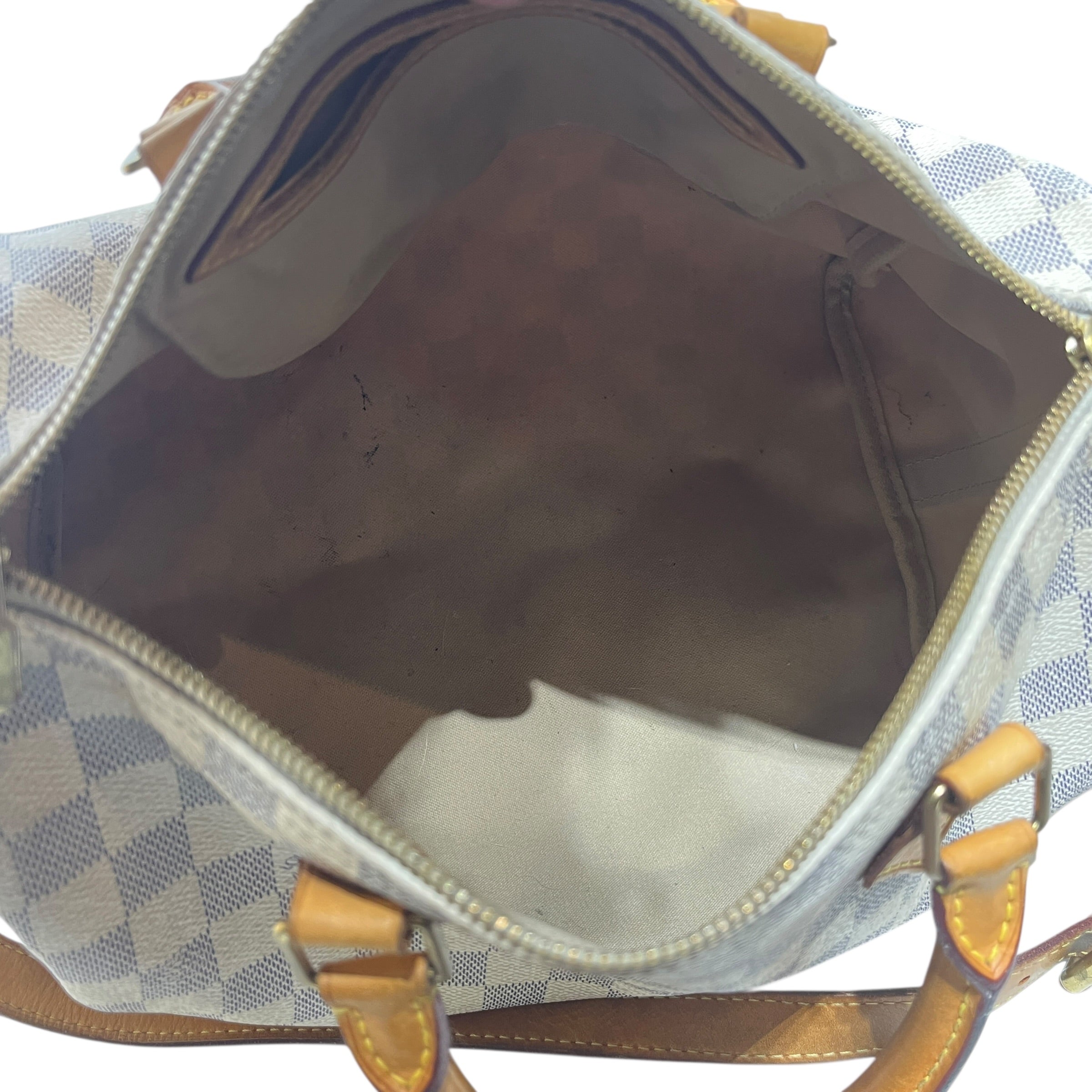 LOUIS VUITTON/Cross Body Bag/Monogram/Leather/WHT/SPEEDY DAMIER AZUR view 5