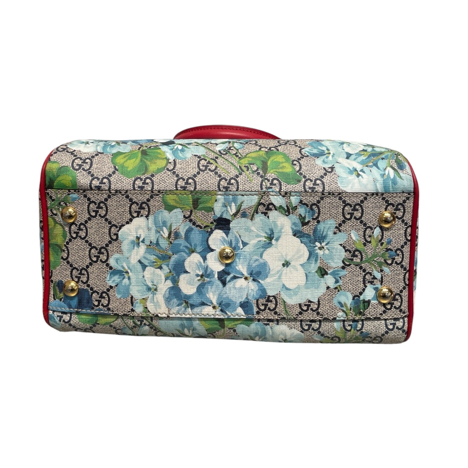 GUCCI/Hand Bag/Monogram/Leather/BEG/Supreme blooms bostom view 5