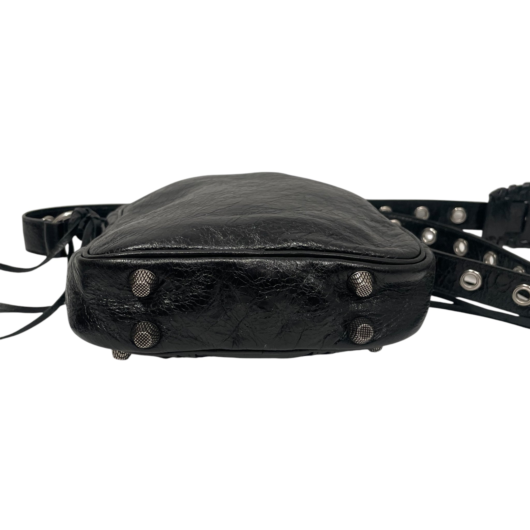 BALENCIAGA/Cross Body Bag/Leather/BLK/ view 5