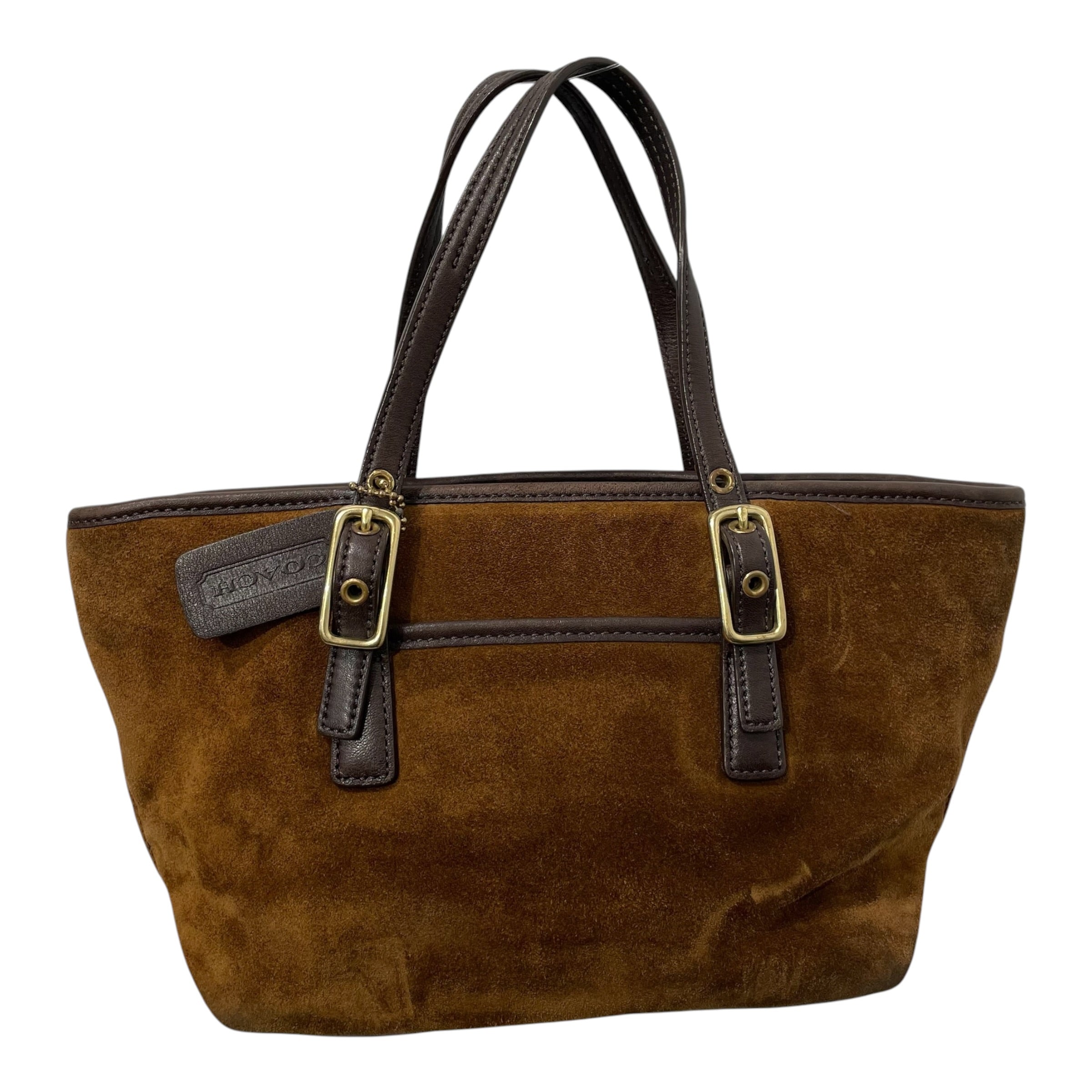 COACH/Tote Bag/Suede/CML/HAND BAG view 1