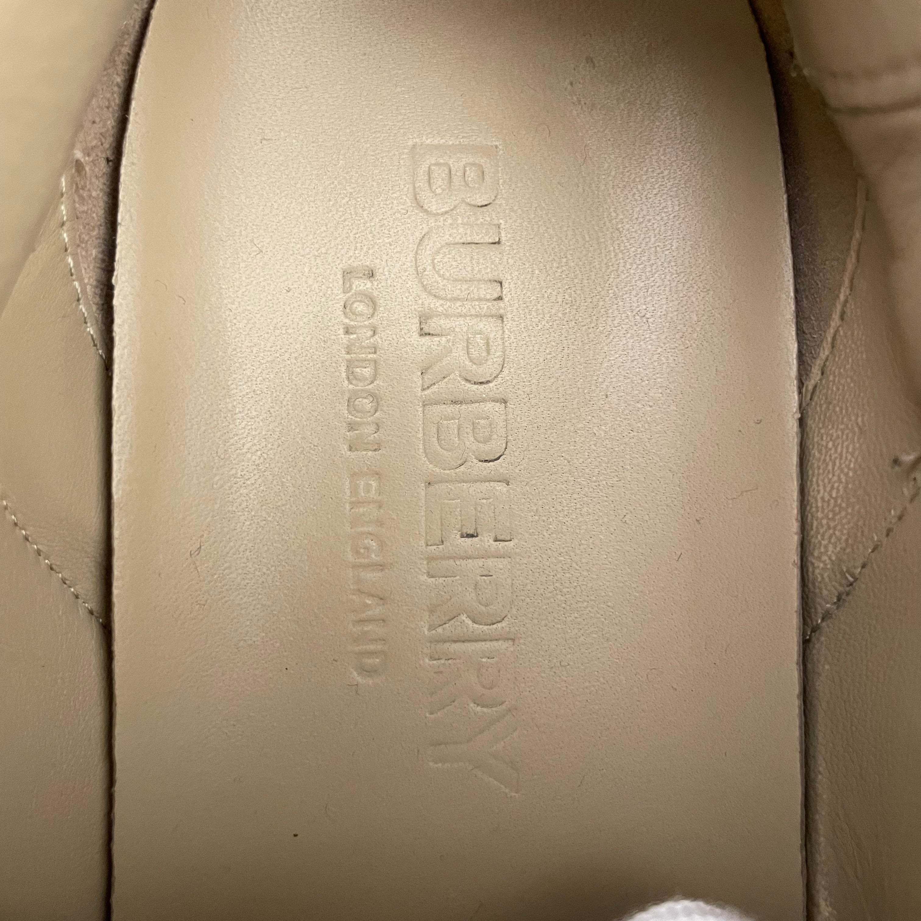 BURBERRY LONDON/Low-Sneakers/EU 39/Stripe/KHK/ALBRIDGE CHECK SNEAKERS view 8