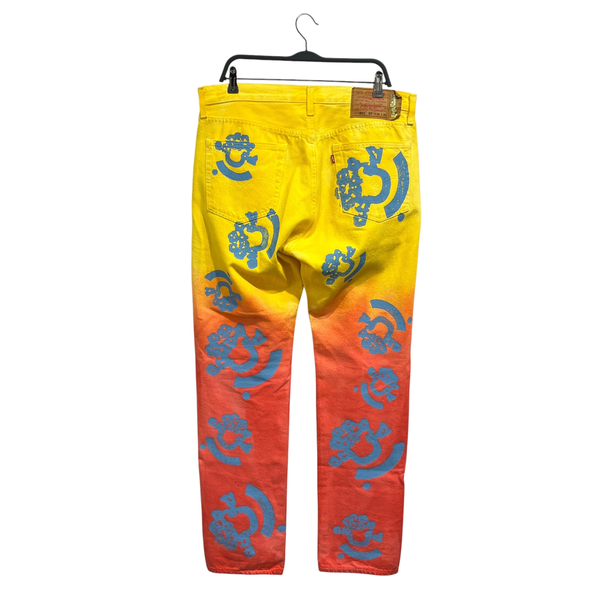 DENIM TEARS/Straight Pants/36/Denim/MLT/All Over Print/Bstroy Levi's view 2