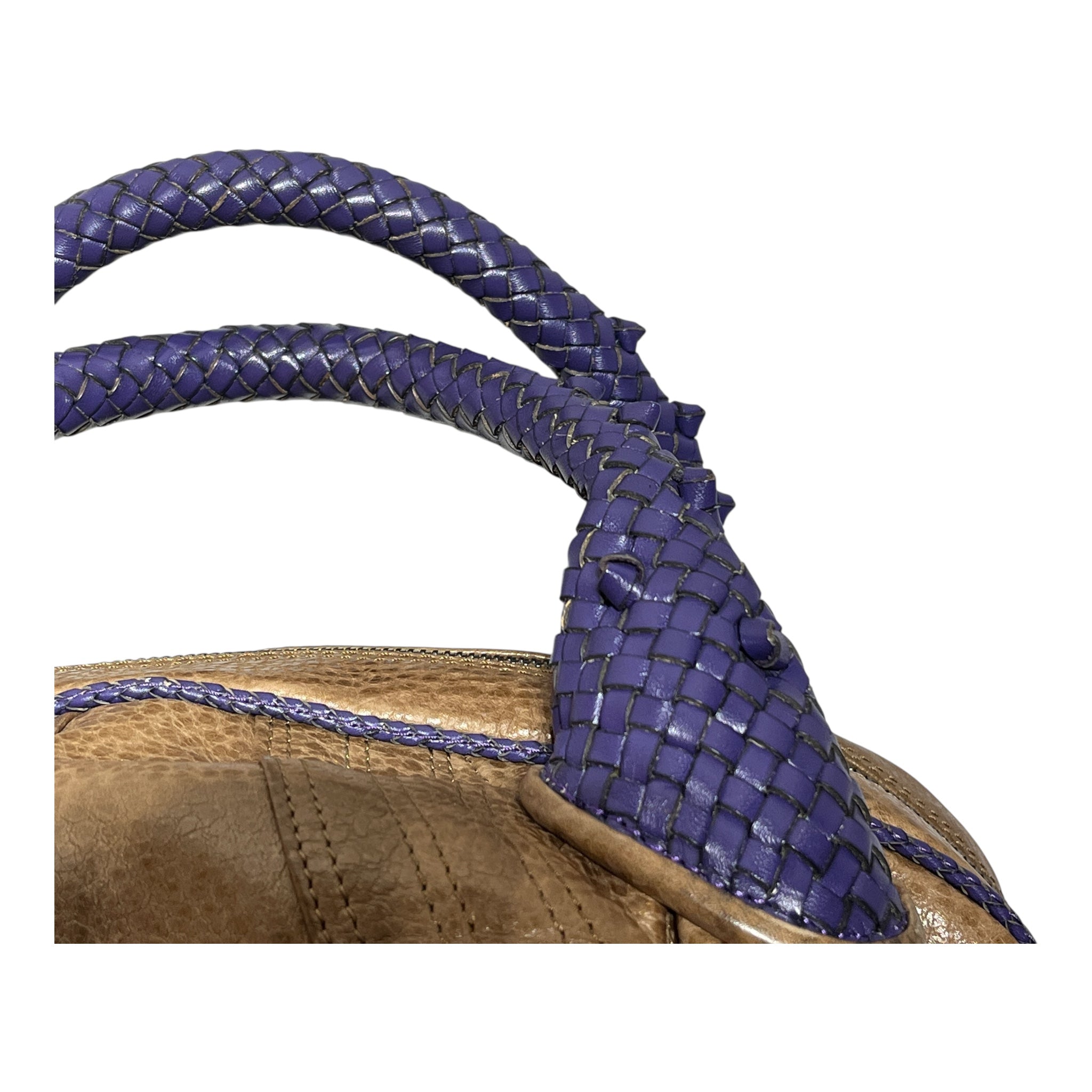 FENDI/Hand Bag/Leather/BRW/spy bag purple handle view 10