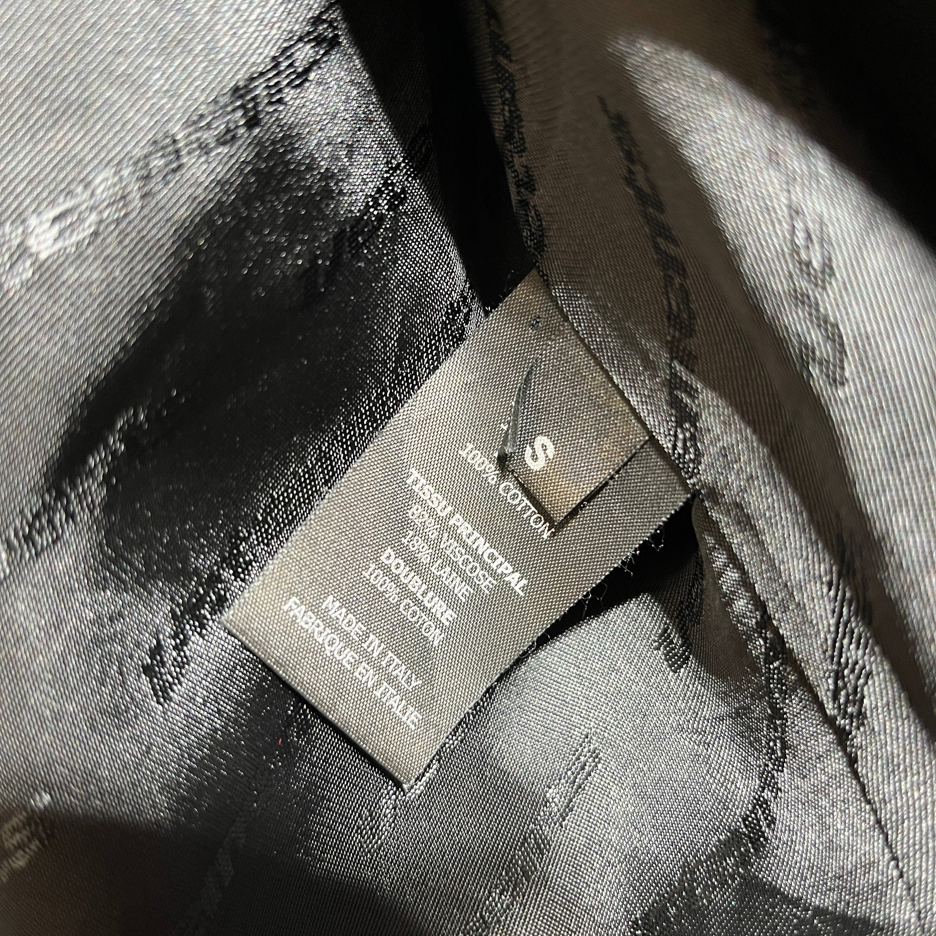 VETEMENTS/Trench Coat/S/Cotton/BLK/PLASTIC BAG TRENCH view 5
