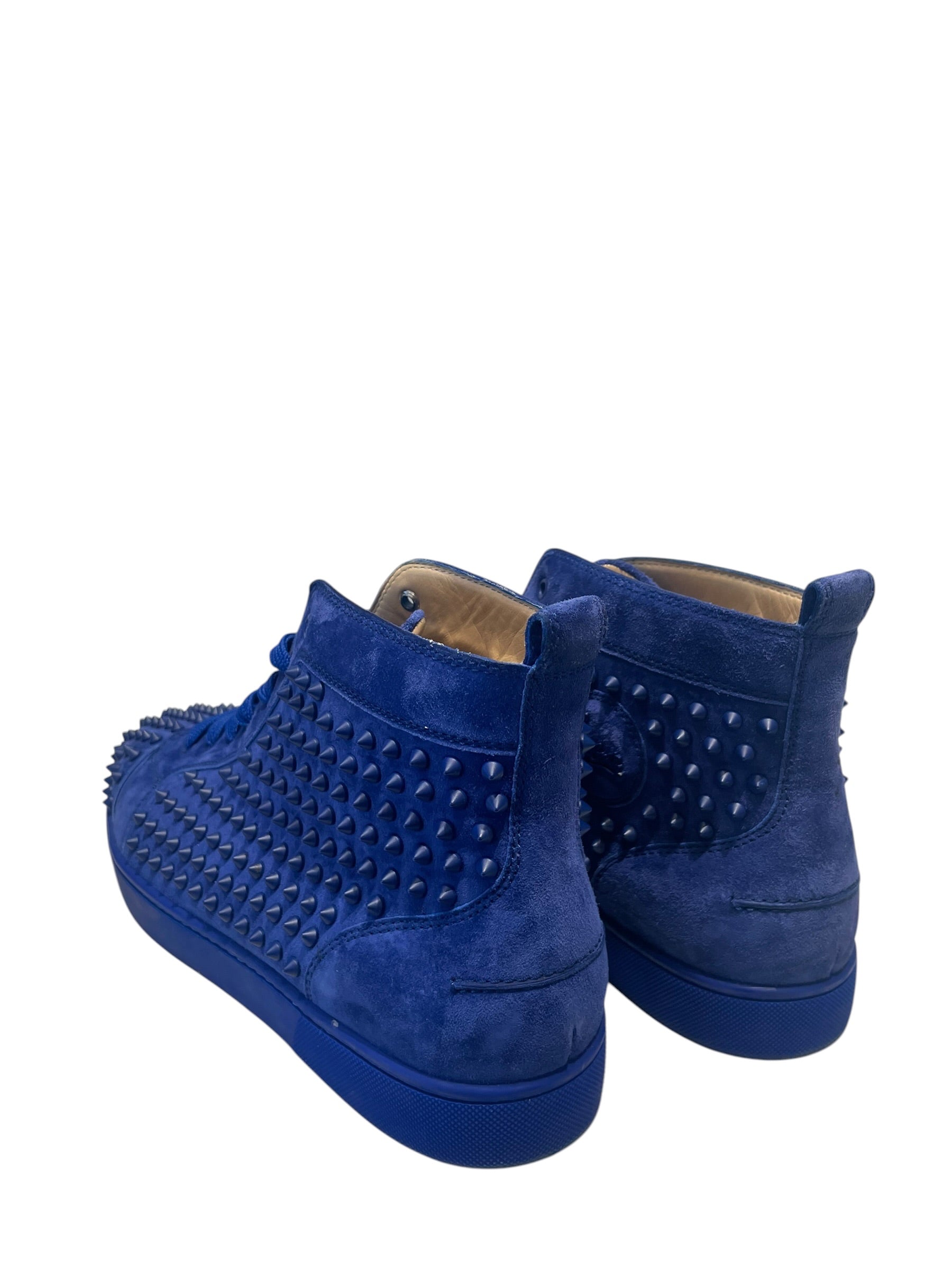 Christian Louboutin/Hi-Sneakers/EU 47.5/Suede/BLU/ view 3