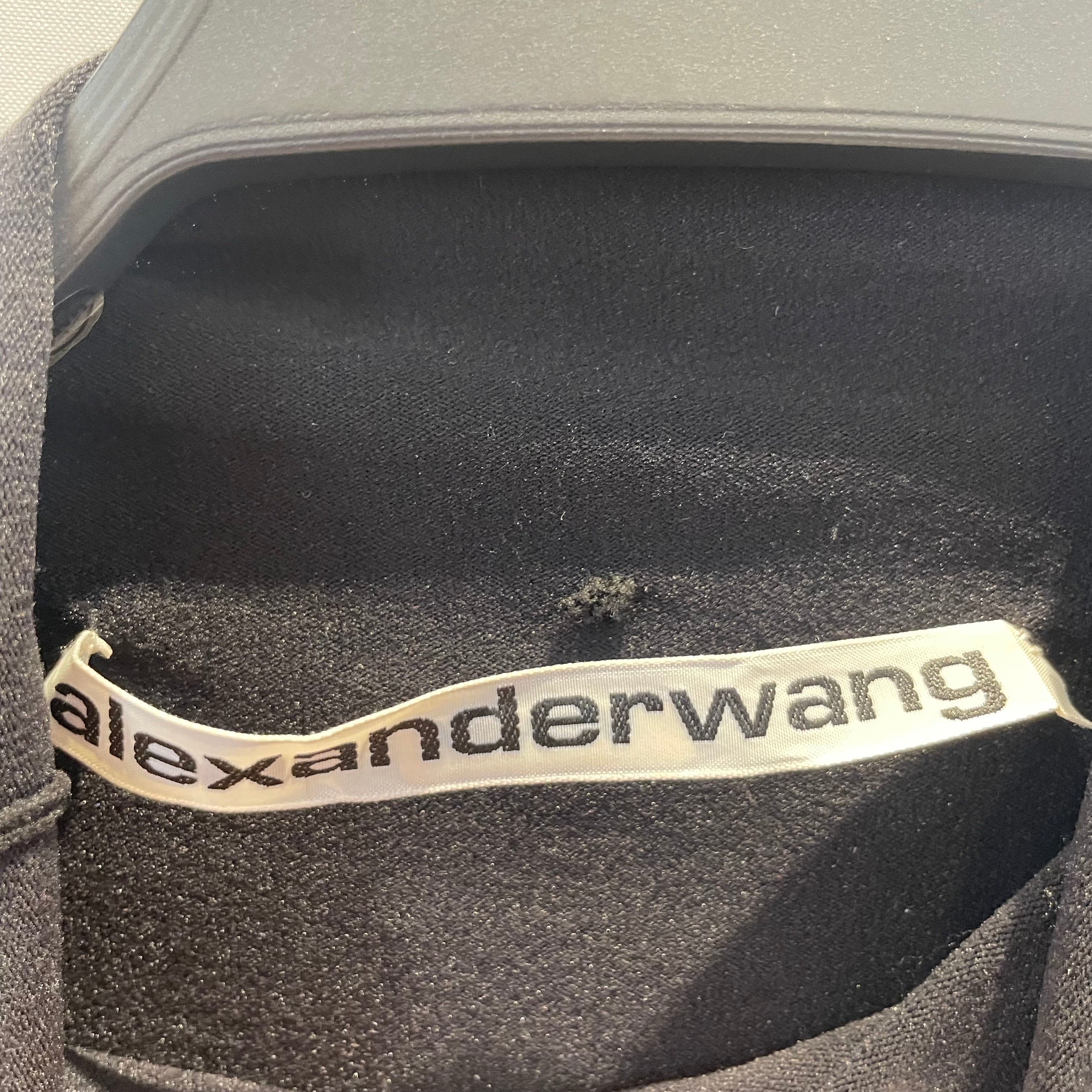 Alexander Wang/Blouse/M/BLK/Half Turtle - Crystal Logo view 3