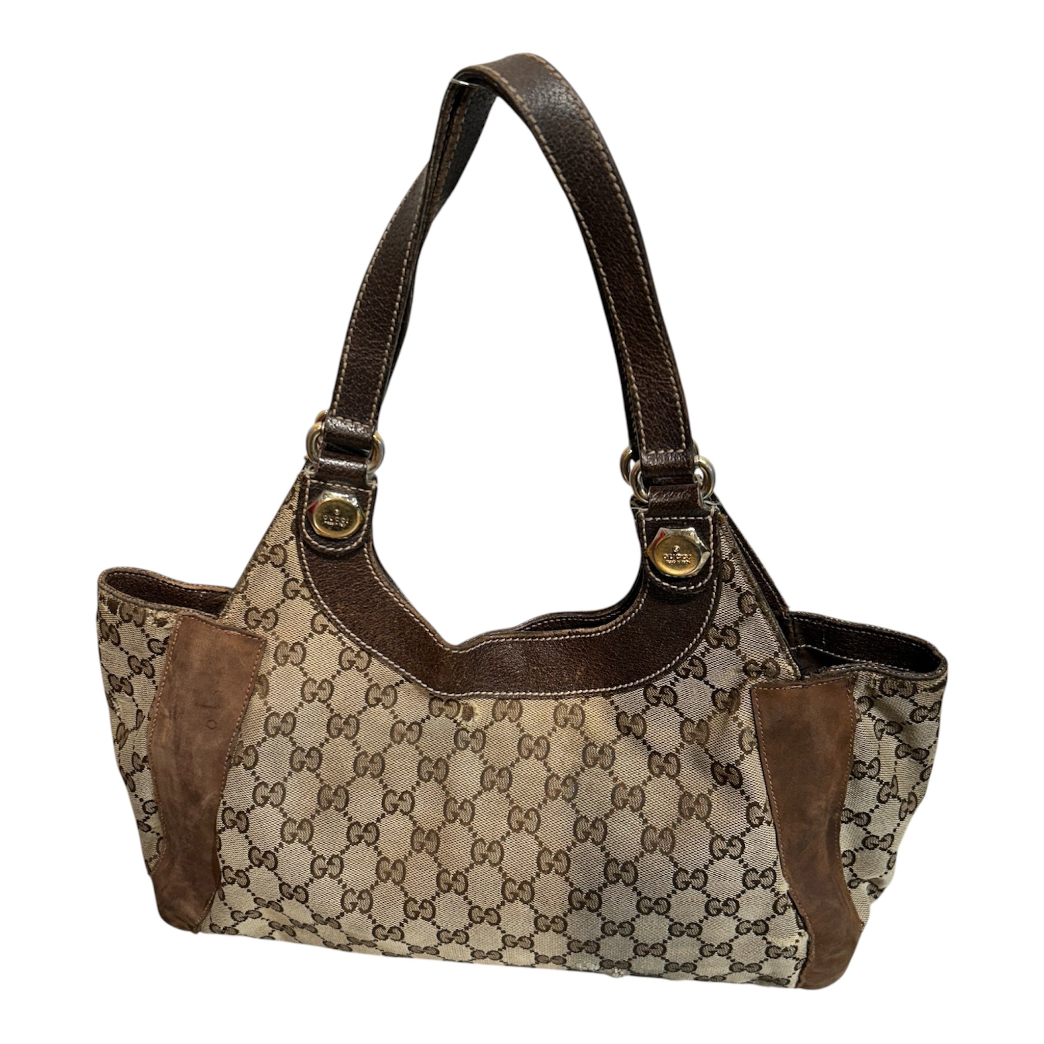 GUCCI/Tote Bag/Monogram/BRW/Charmy view 2