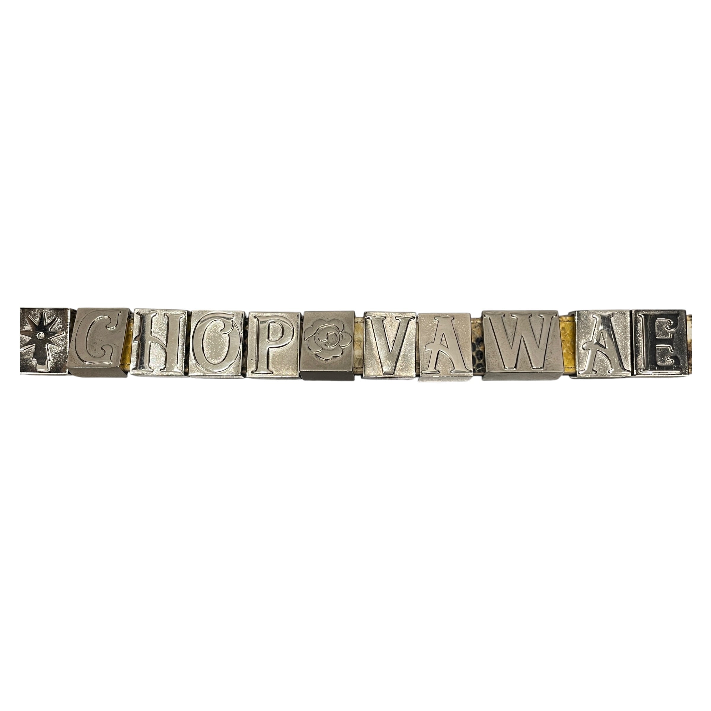 CHOPOVA LOWENA/Leather/BEG/L's/PYTHON BUCKLED CHOKER view 3