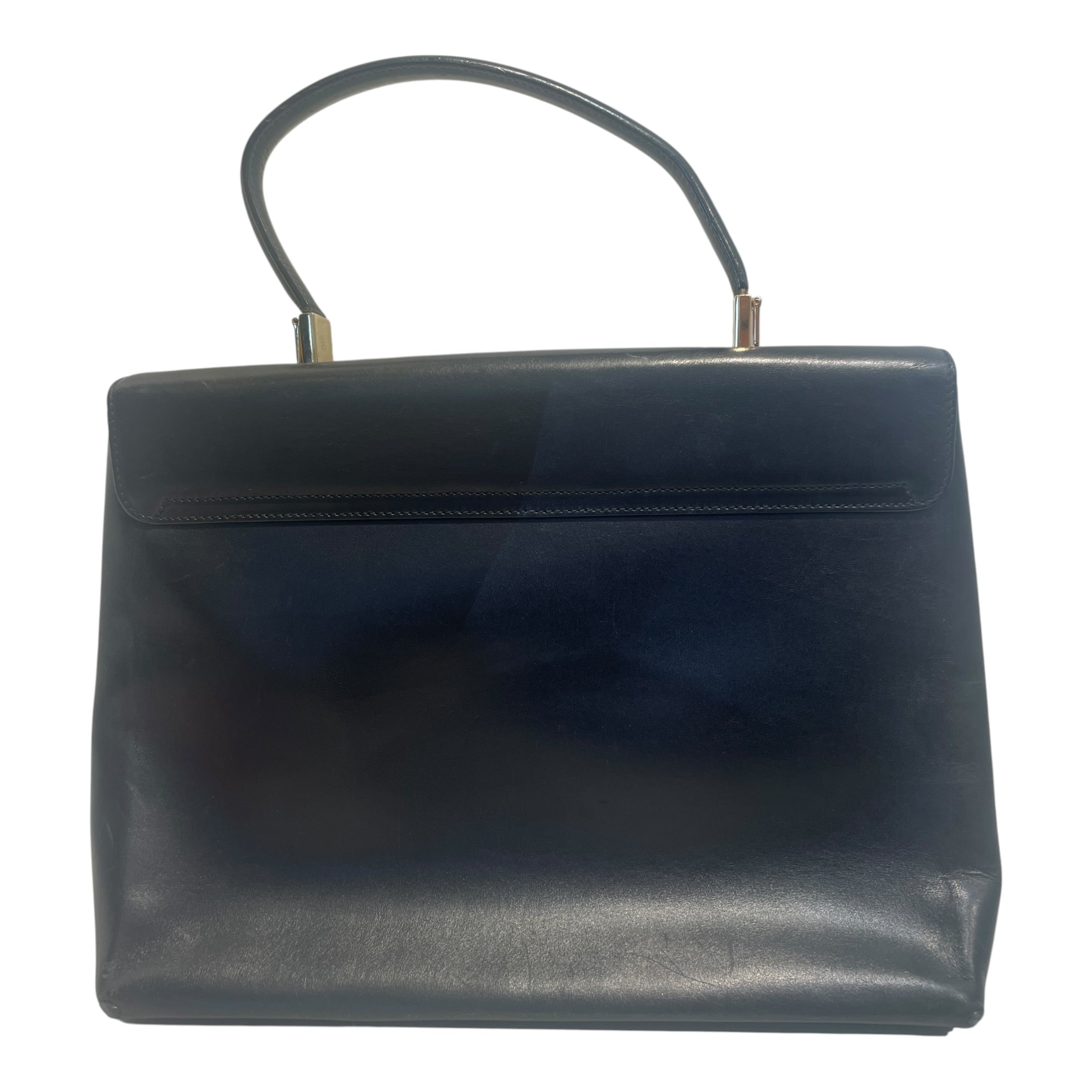 Salvatore Ferragamo/Hand Bag/Leather/BLK/Gancini Top Handle view 3