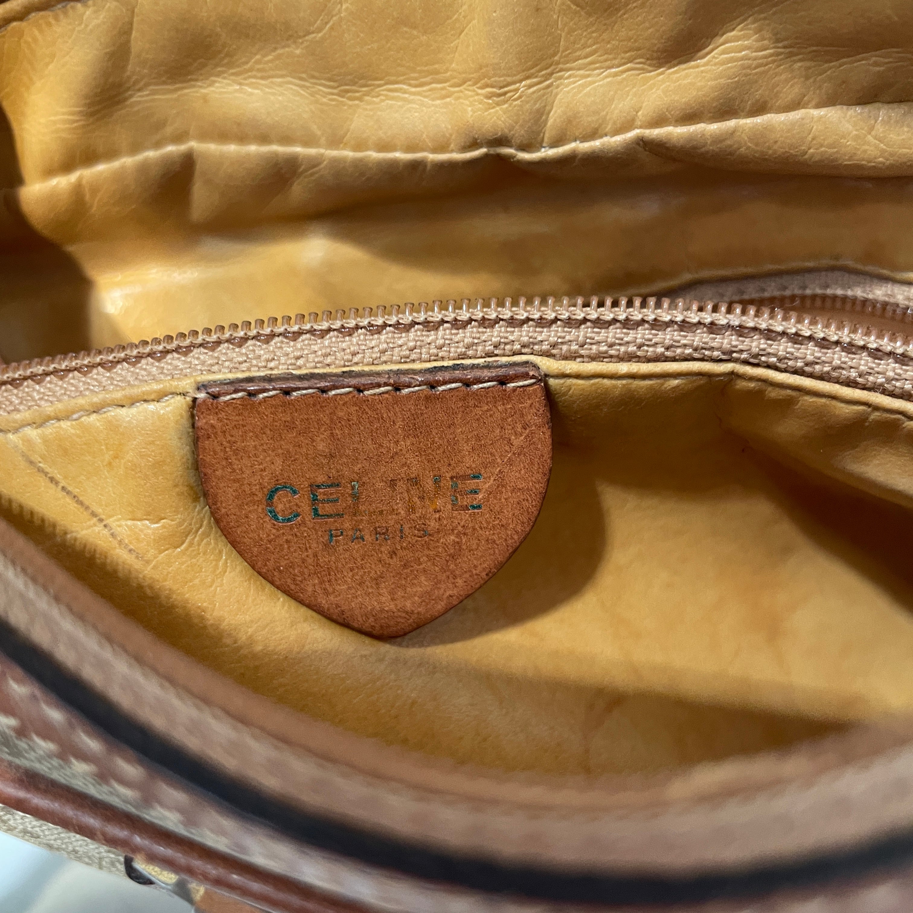 CELINE/Cross Body Bag/Monogram/Leather/BRW/Cross body bag view 3