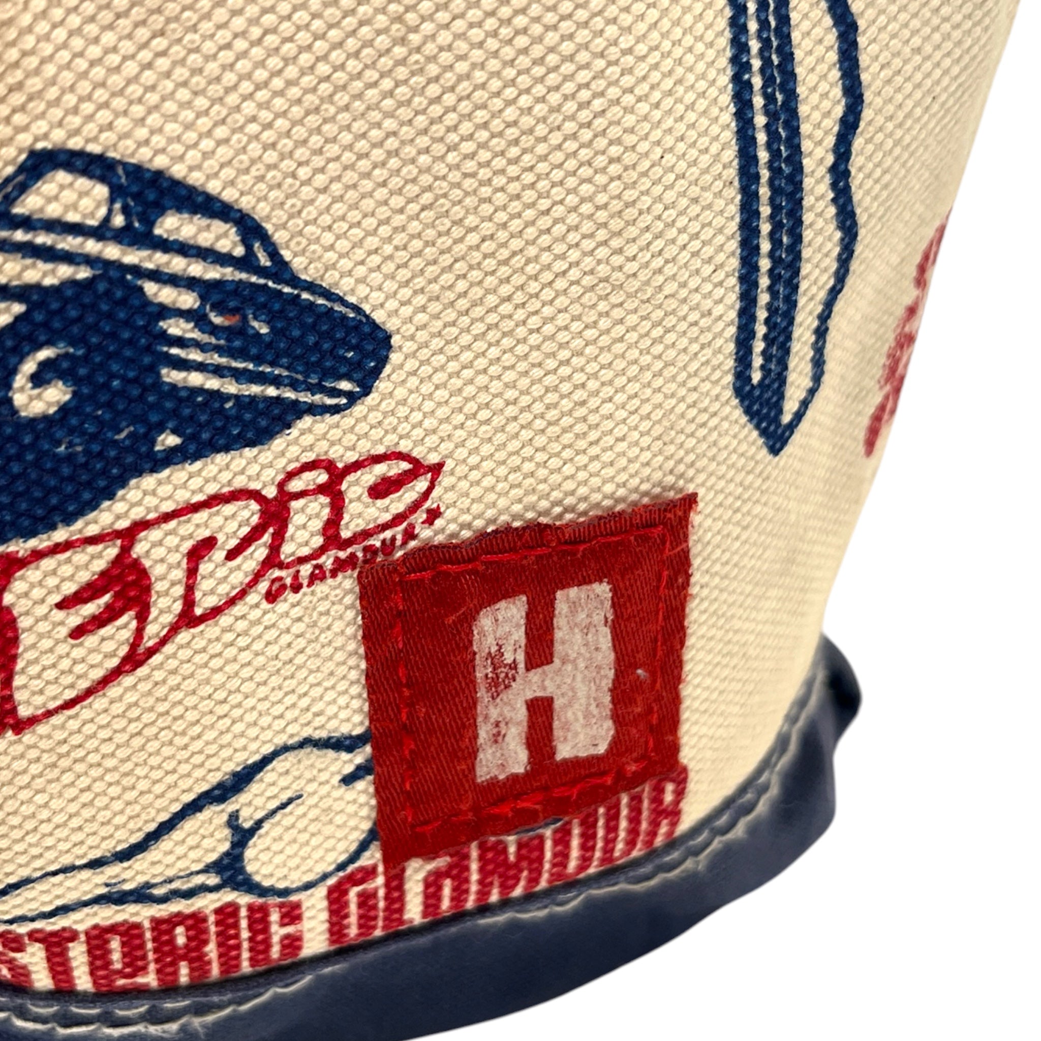 HYSTERIC GLAMOUR/Hand Bag/All Over Print/Cotton/CRM/navy/ multi pockets girl/car view 4