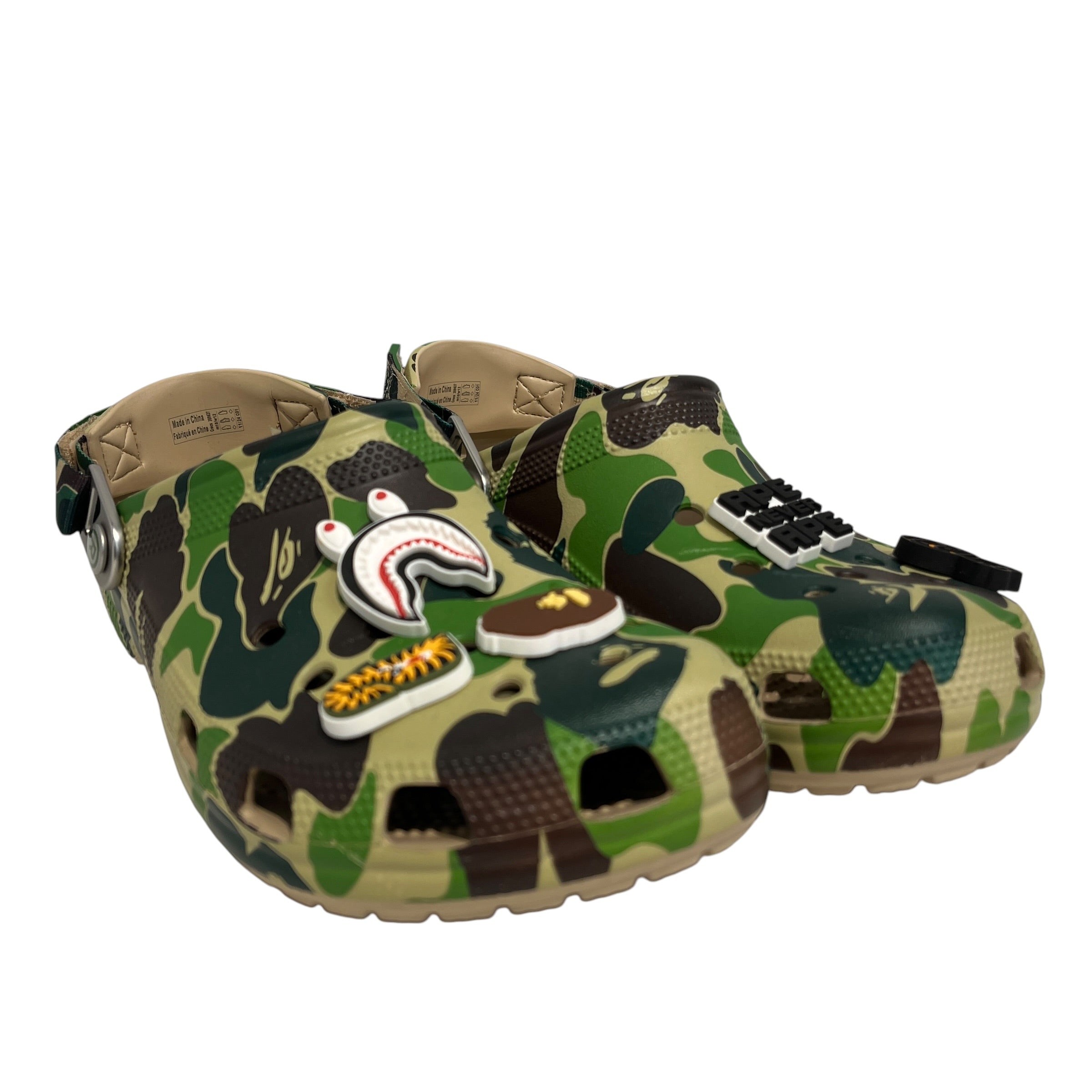 crocs/A BATHING APE/Shoes/US 10/Camouflage/GRN/a bathing ape camo crocs view 1