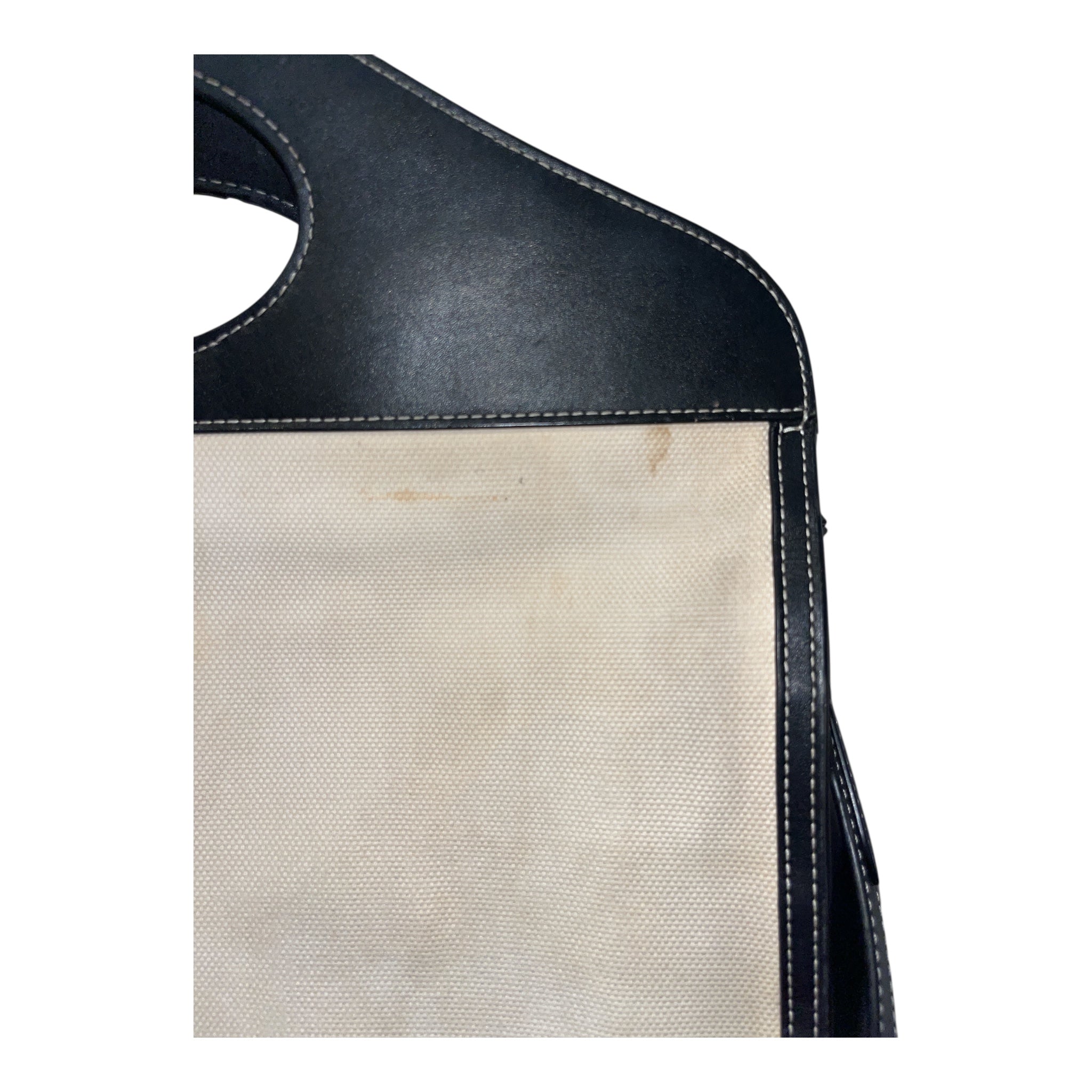 BURBERRY/Tote Bag/Cotton/CRM/LOGO CANVAS POCKET NAVY view 9