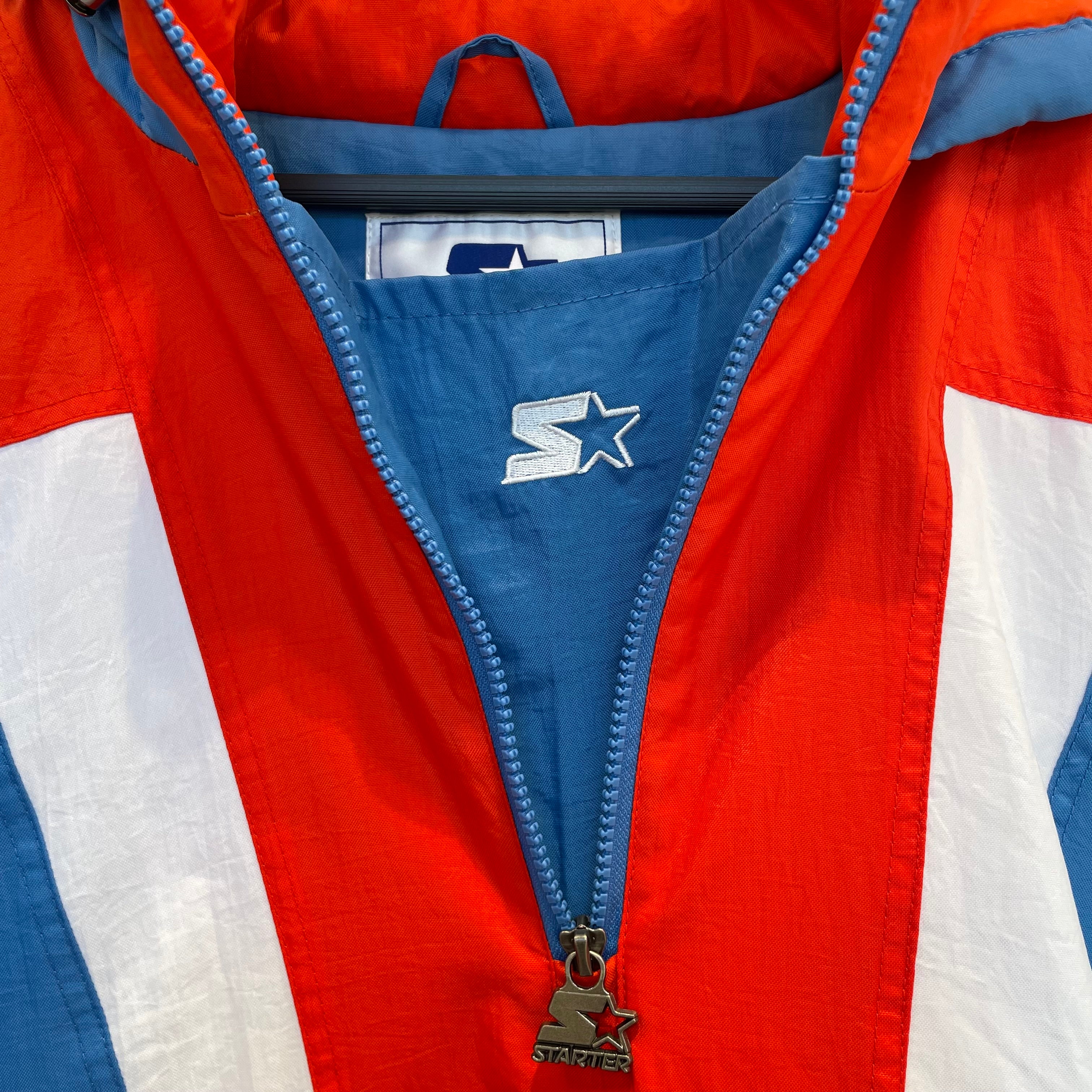 STARTER/Windbreaker/L/Nylon/BLU/okc/gunmetal emblem/thunder view 3