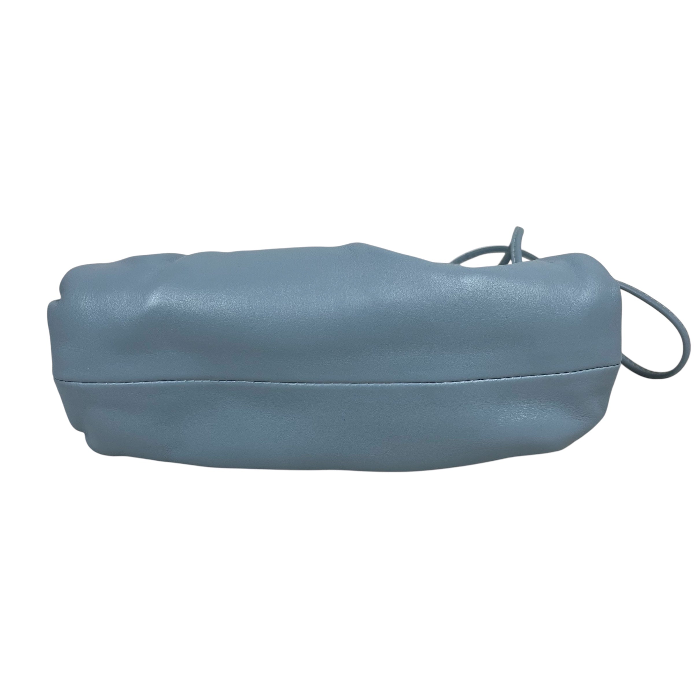 BOTTEGA VENETA/Pouch/Leather/BLU/Light Blue Mini Pouch Bag view 3