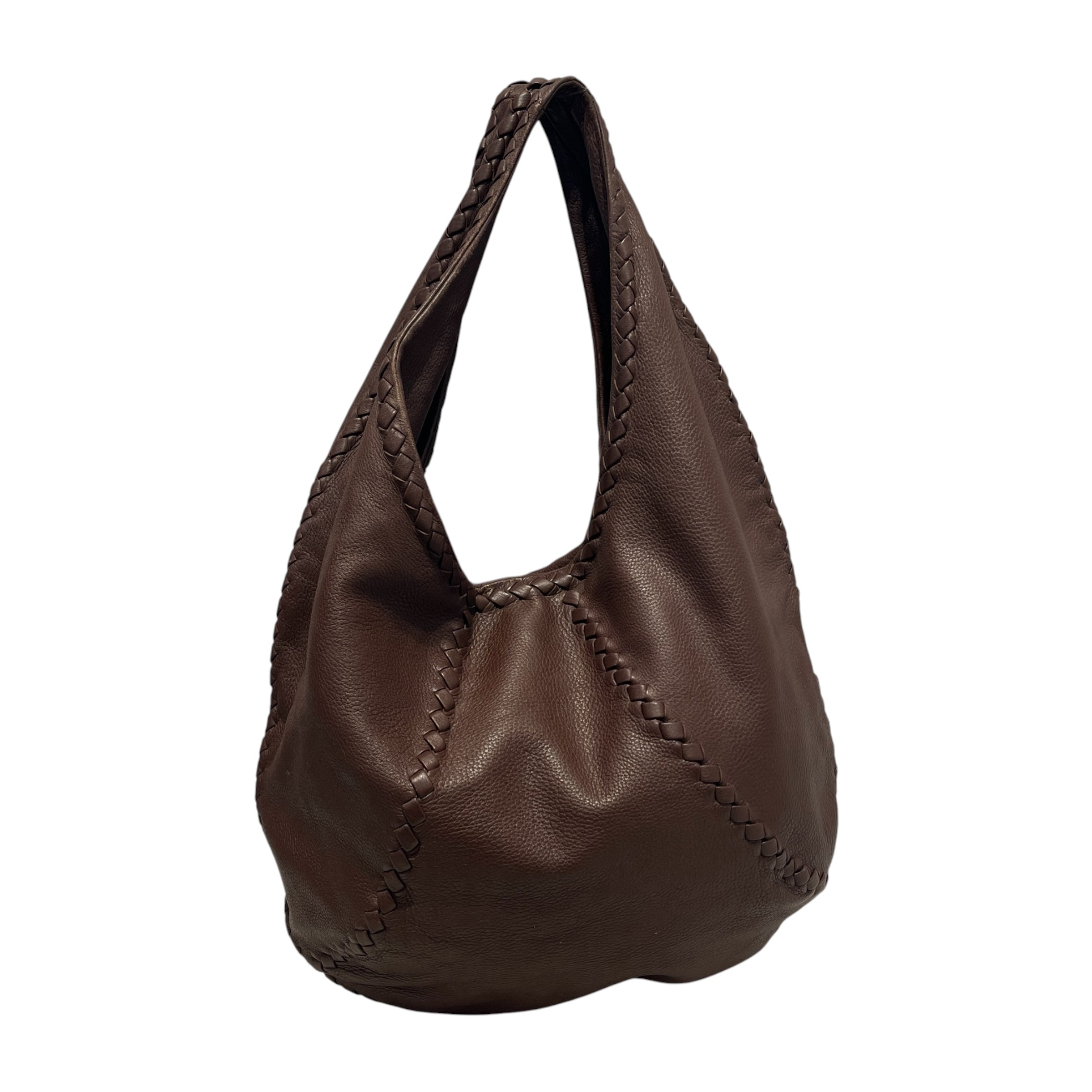 BOTTEGA VENETA/Bag/Leather/BRW/CERVO HOBO view 2