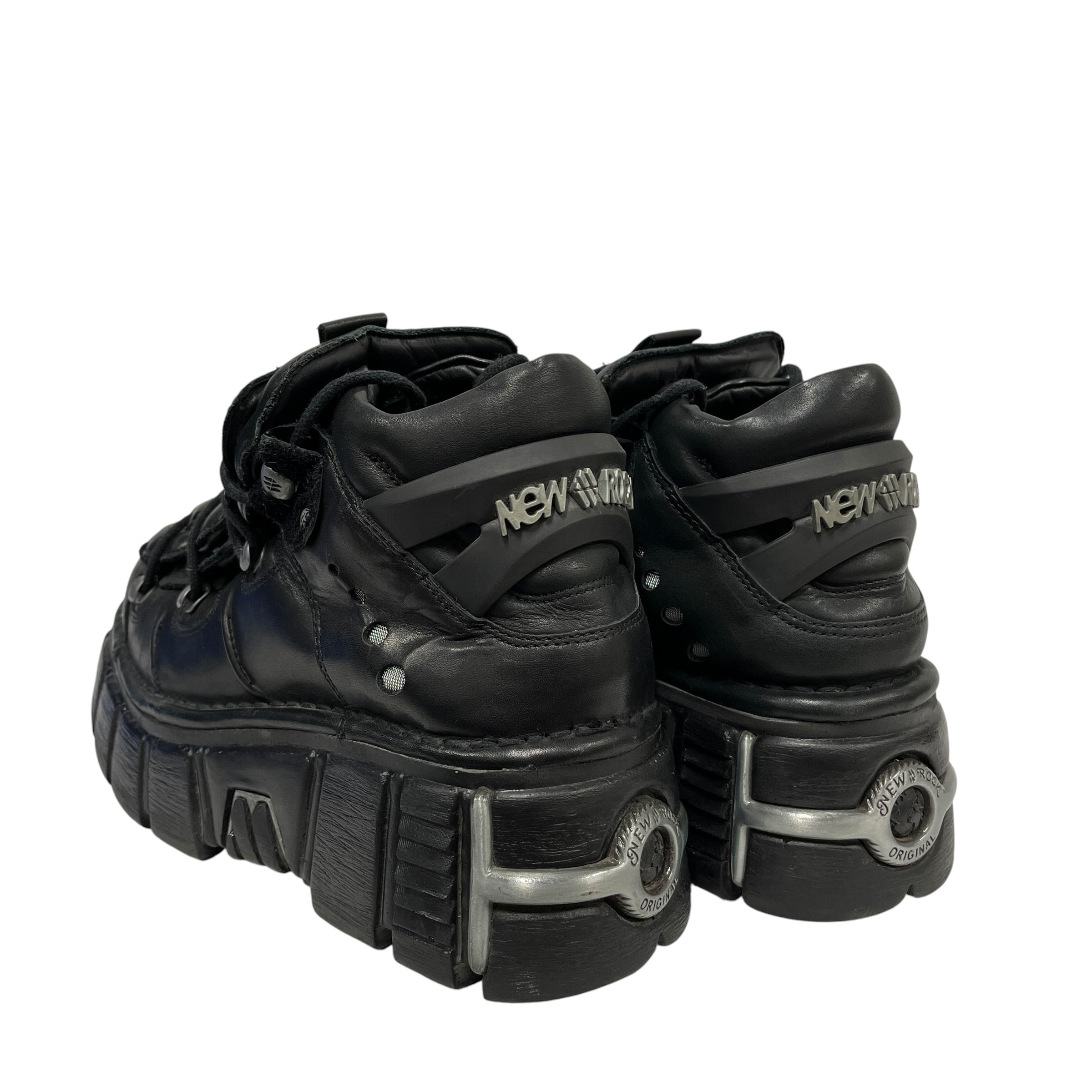 NEW ROCK/Hi-Sneakers/EU 44/Leather/BLK/106-S1 view 2