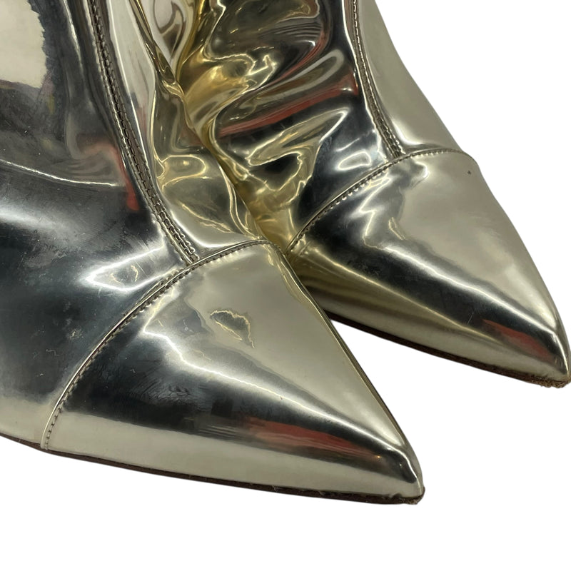 ALEXANDRE VAUTHIER/Boots/EU 39.5/Polyester/GLD/HEELED BOOT