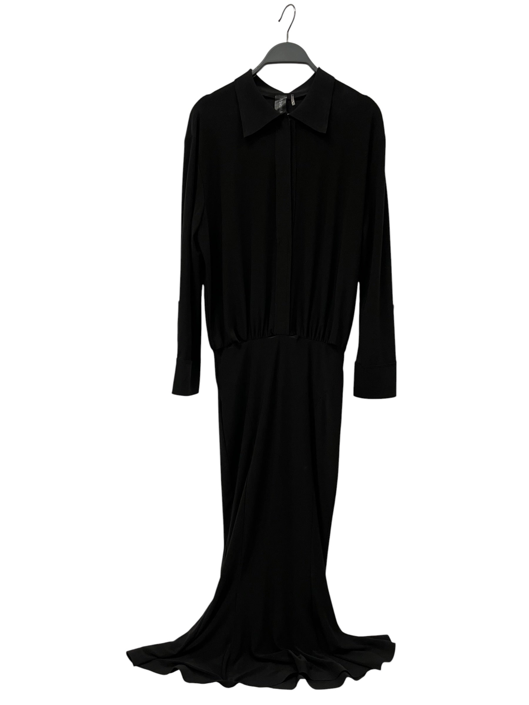 NORMA KAMALI/LS Dress/XS/Polyester/BLK/ view 1
