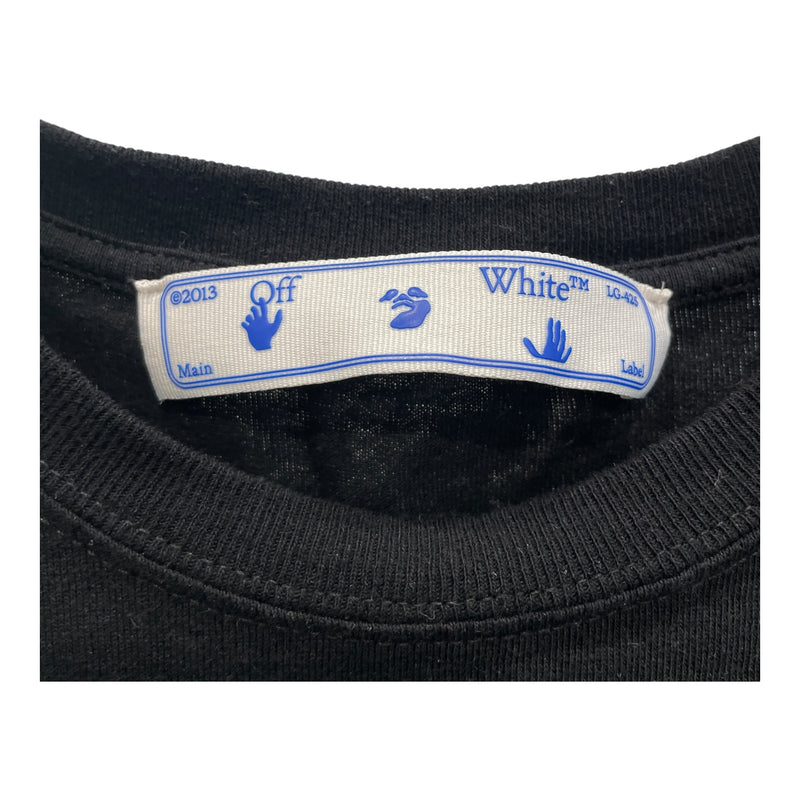 OFF-WHITE/LS Shirt/S/Cotton/BLK/Graphic/MONA LISA X LOGO ON BACK