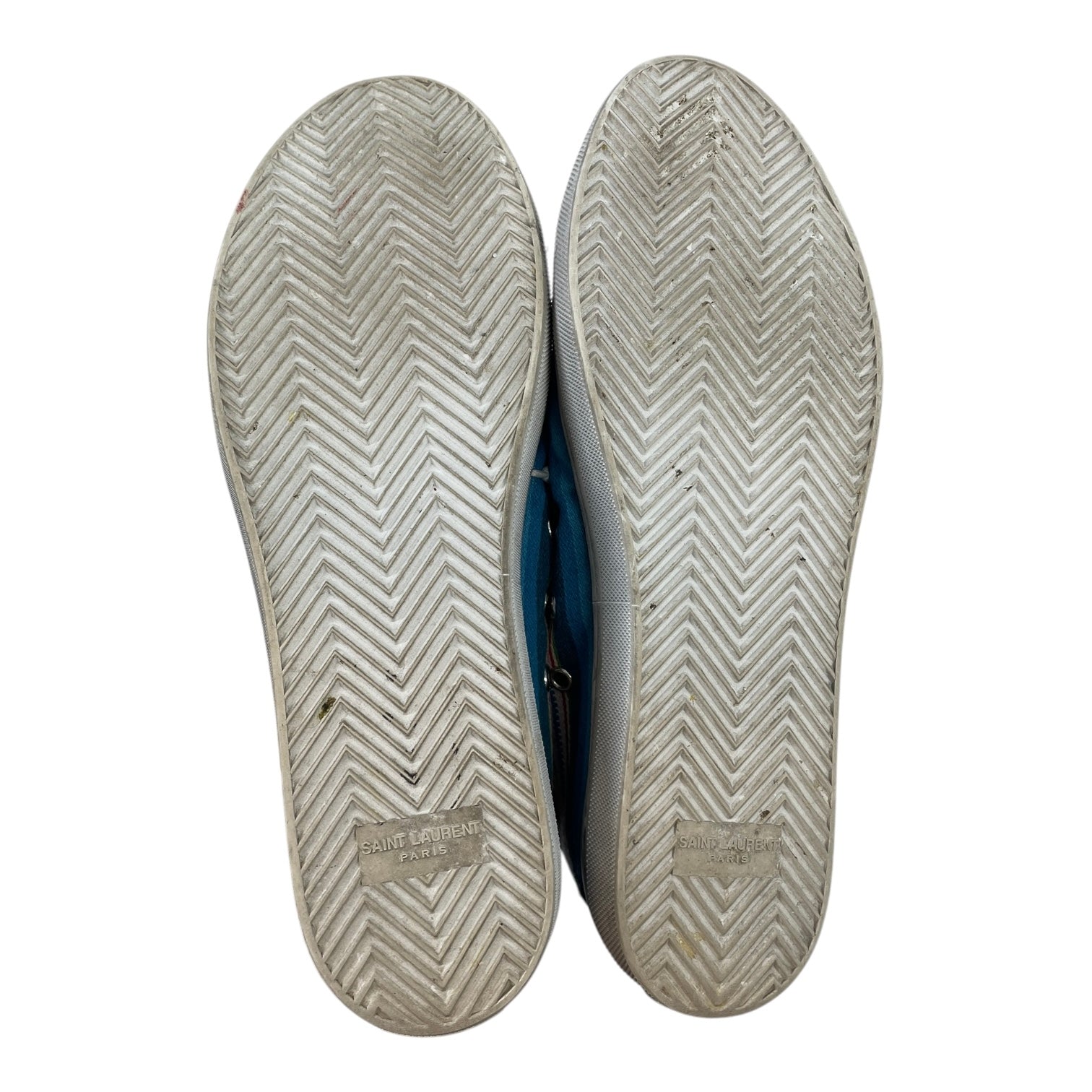 SAINT LAURENT/Hi-Sneakers/EU 42/Stripe/BLU/LEATHER TOE/RAINBOW STRIPES view 6