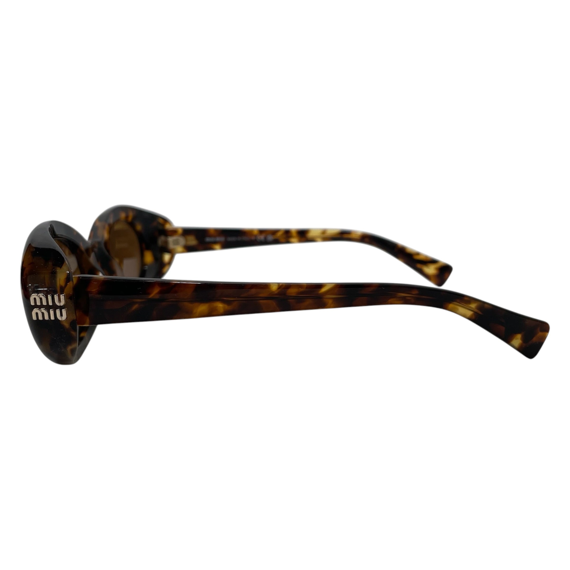MIU MIU/Sunglasses/All Over Print/Tortoiseshell Pattern/BRW/L's/REVERIE OVAL SMUB09 view 2