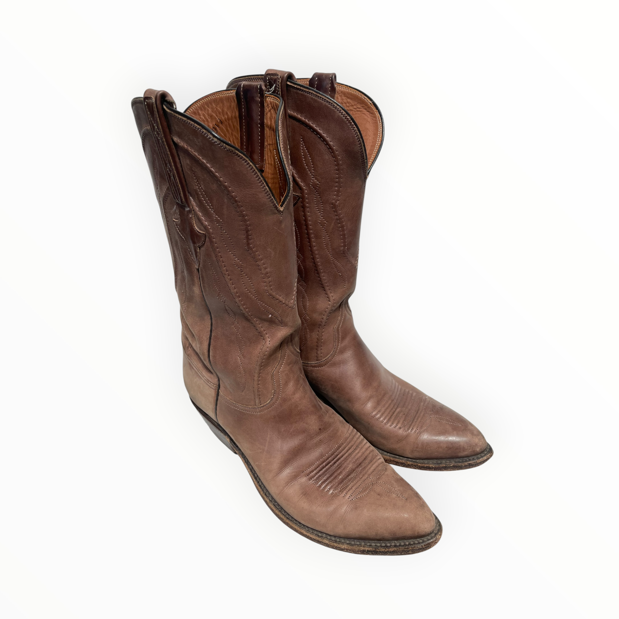 Lucchese/Cowboy Boots/US 9/Leather/BRW/cowboy boot view 1