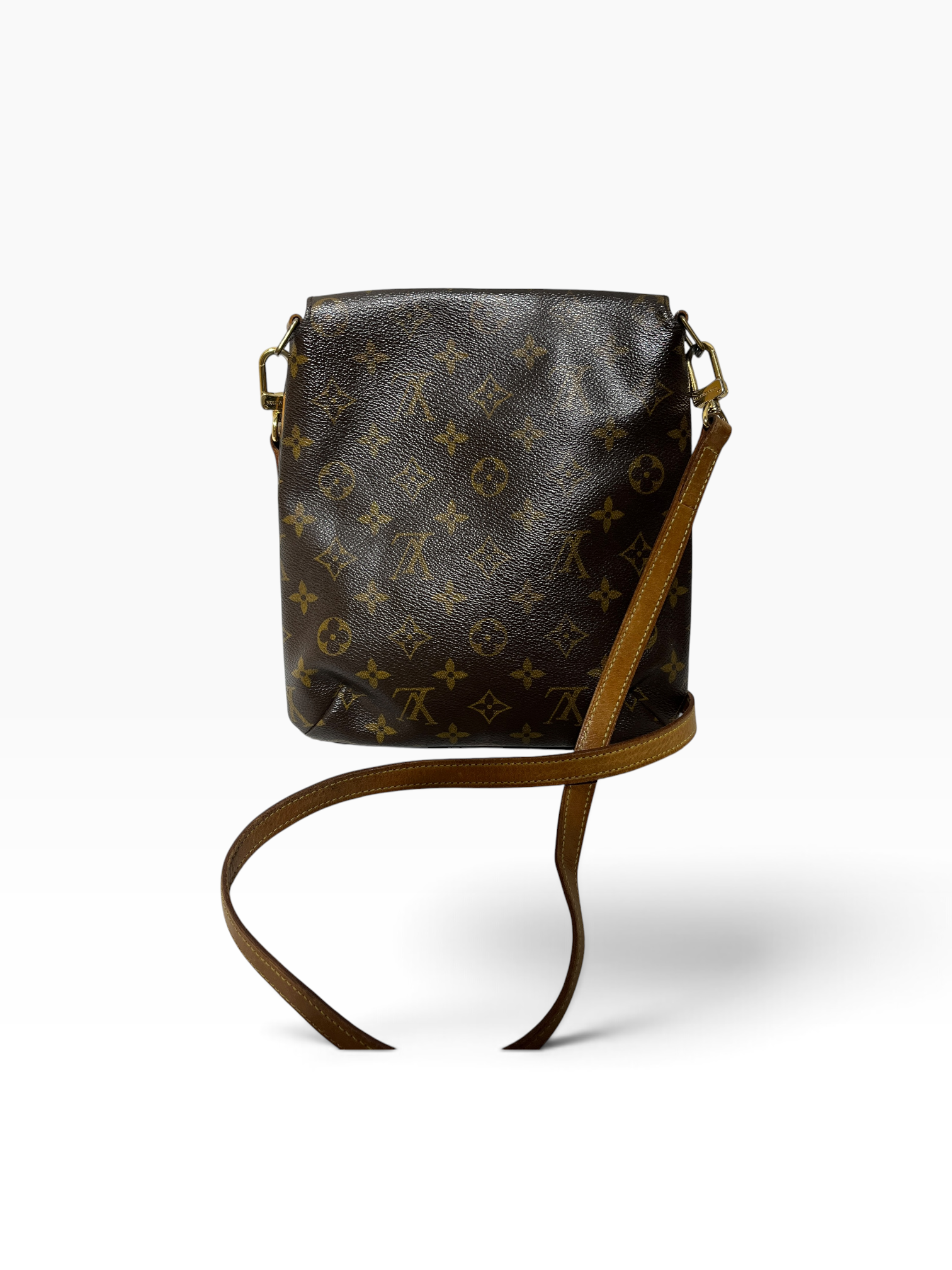 LOUIS VUITTON/Cross Body Bag/Monogram/Leather/BRW/Musette Salsa view 2
