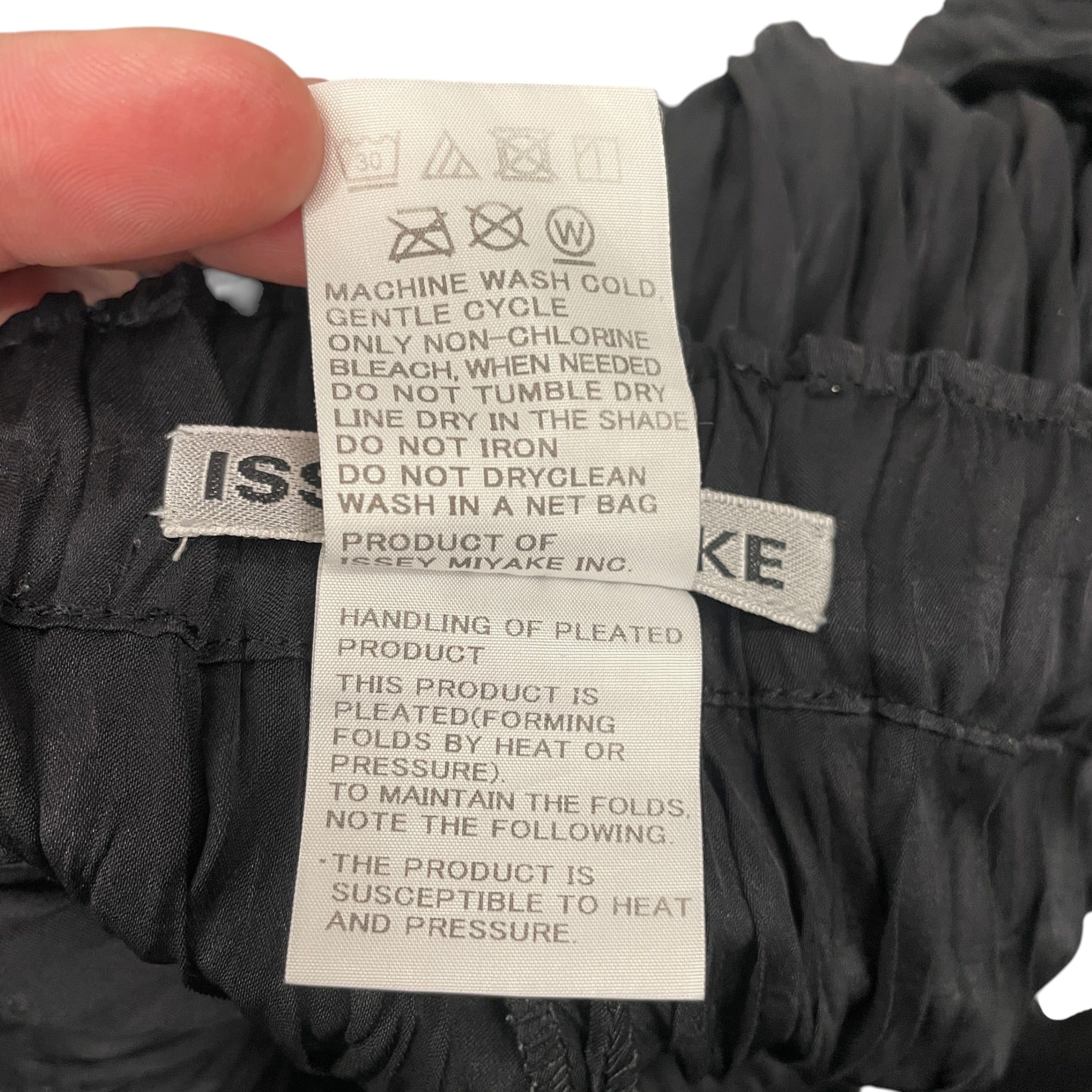 ISSEY MIYAKE/Bottoms/3/Polyester/BLK/DIAMOND PLEAT view 4