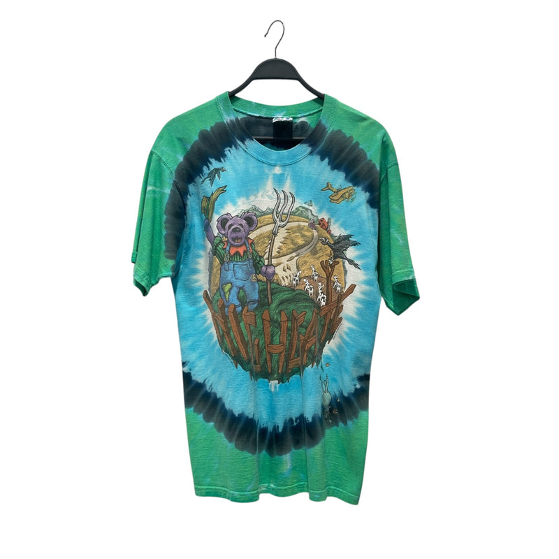 LIQUID BLUE/T-Shirt/L/Cotton/GRN/All Over Print/