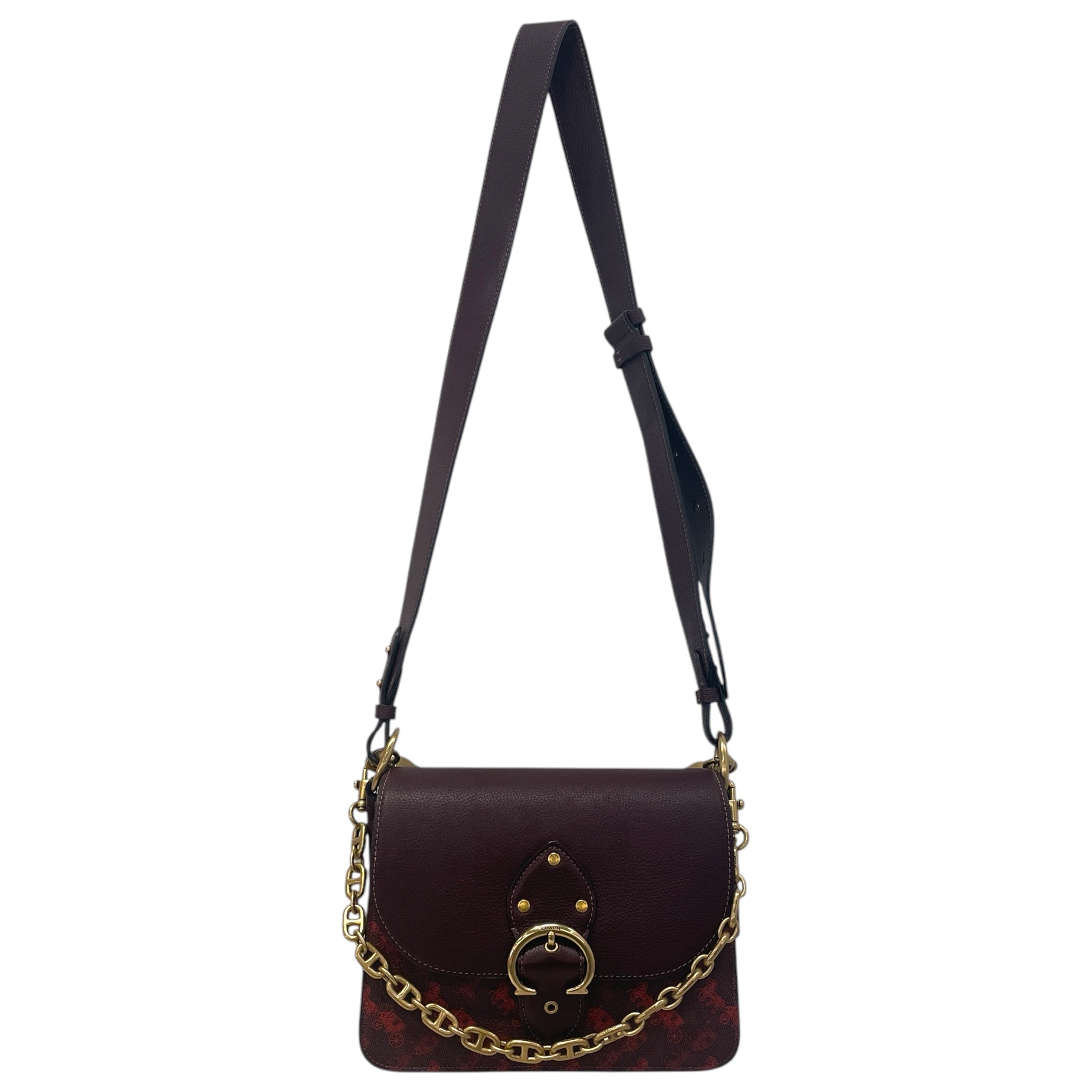COACH/Cross Body Bag/Monogram/Leather/BRD/beat shoulder bag horse print view 1