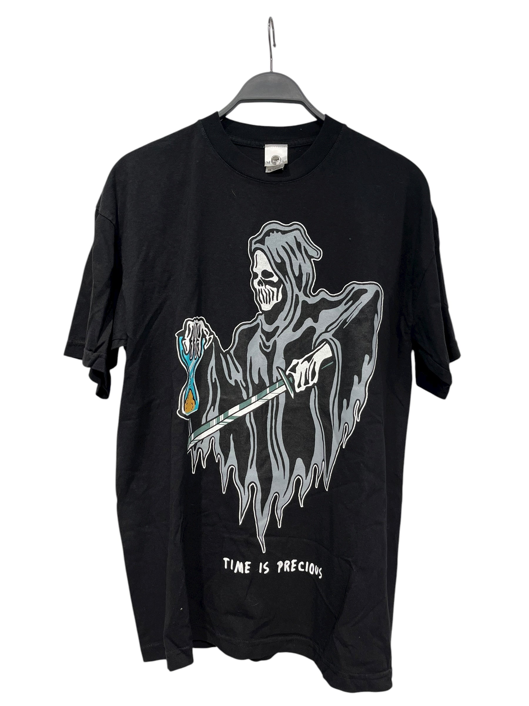 WARREN LOTAS/T-Shirt/L/Cotton/BLK/High Neck/Graphic/RN15532I8 grim reaper tee view 1