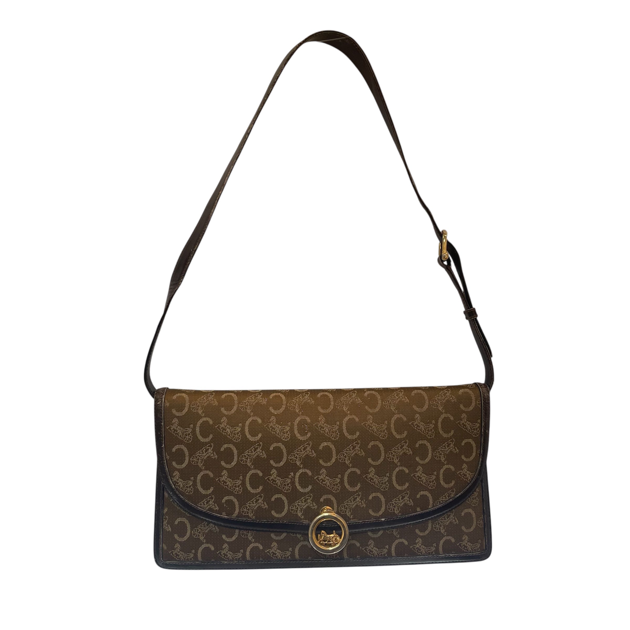 CELINE/Hand Bag/Monogram/IVR/macadam canvas view 1