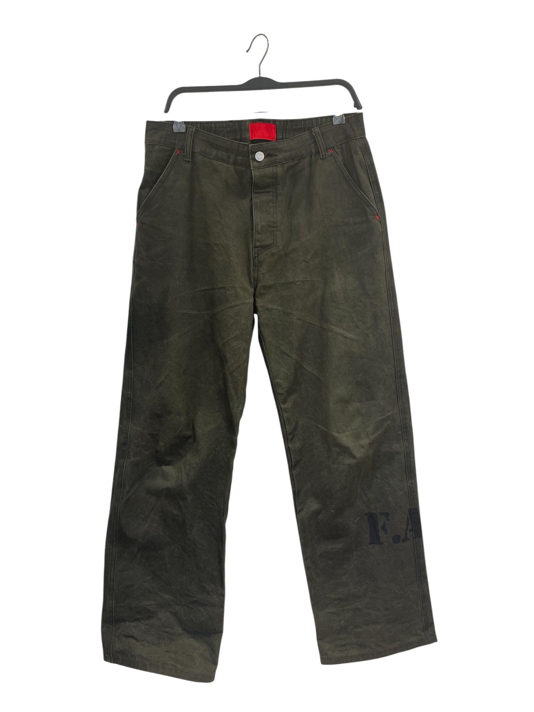 FUGAZI/Pants/S/Cotton/GRN/ view 1