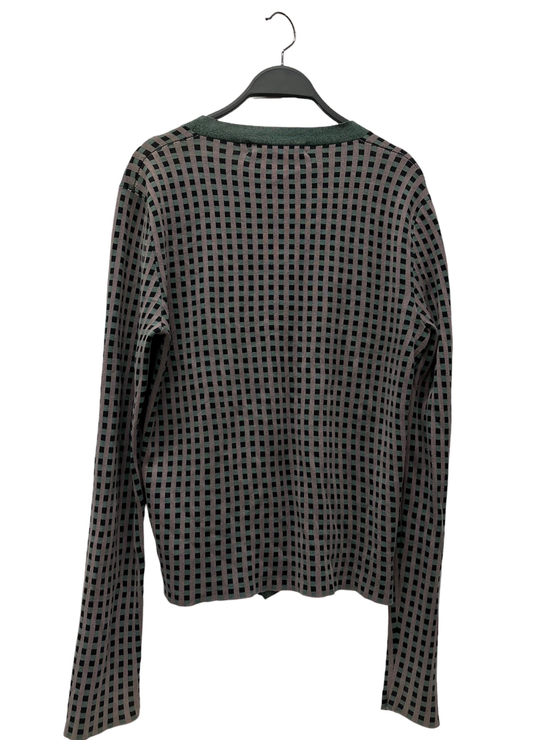 MARNI/Cardigan/46/Hombre Check/Cotton/GRN/PRPLE/GRY/BLK LIGHT CARDI view 2