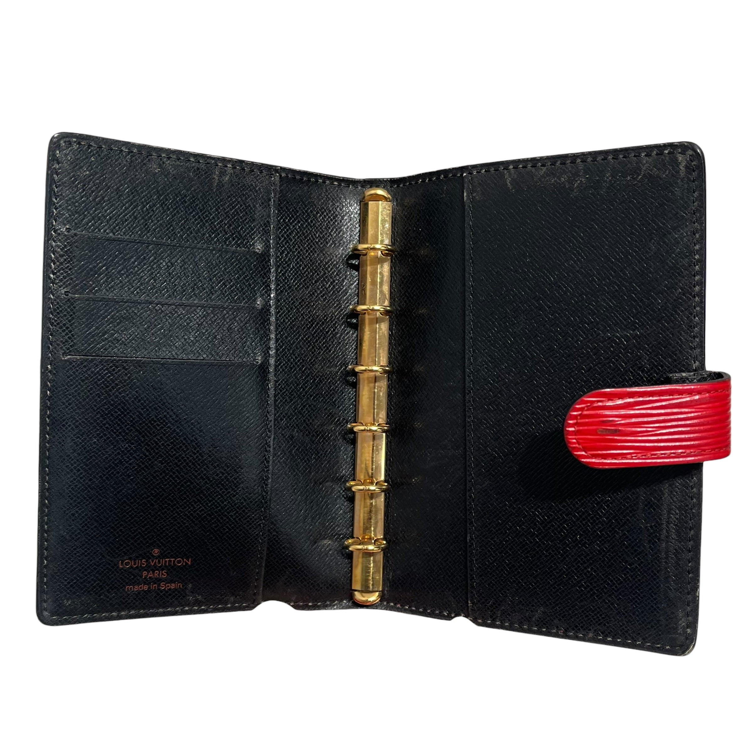 LOUIS VUITTON/Wallet/Leather/RED/agenda view 3