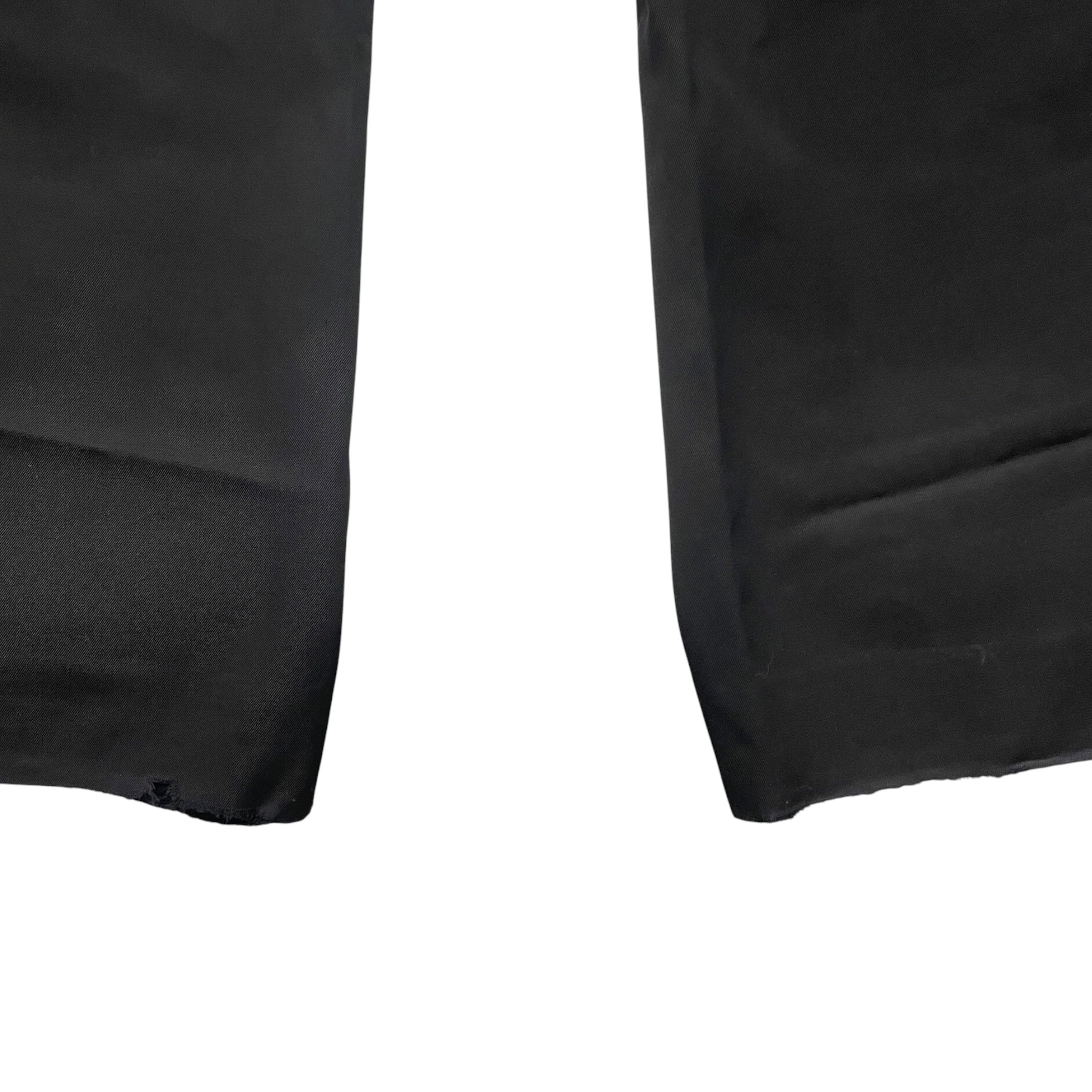 YOHJI YAMAMOTO/Wide Leg Pants/M/Wool/BLK/SMALL POCKET RIGHT SIDE view 6