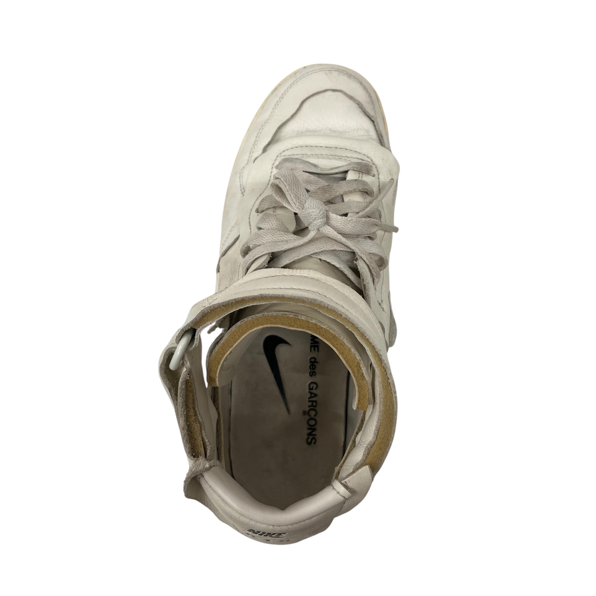 NIKE/AIR FORCE 1 /Hi-Sneakers/US 7.5/Leather/CRM/DC3601-100 view 3