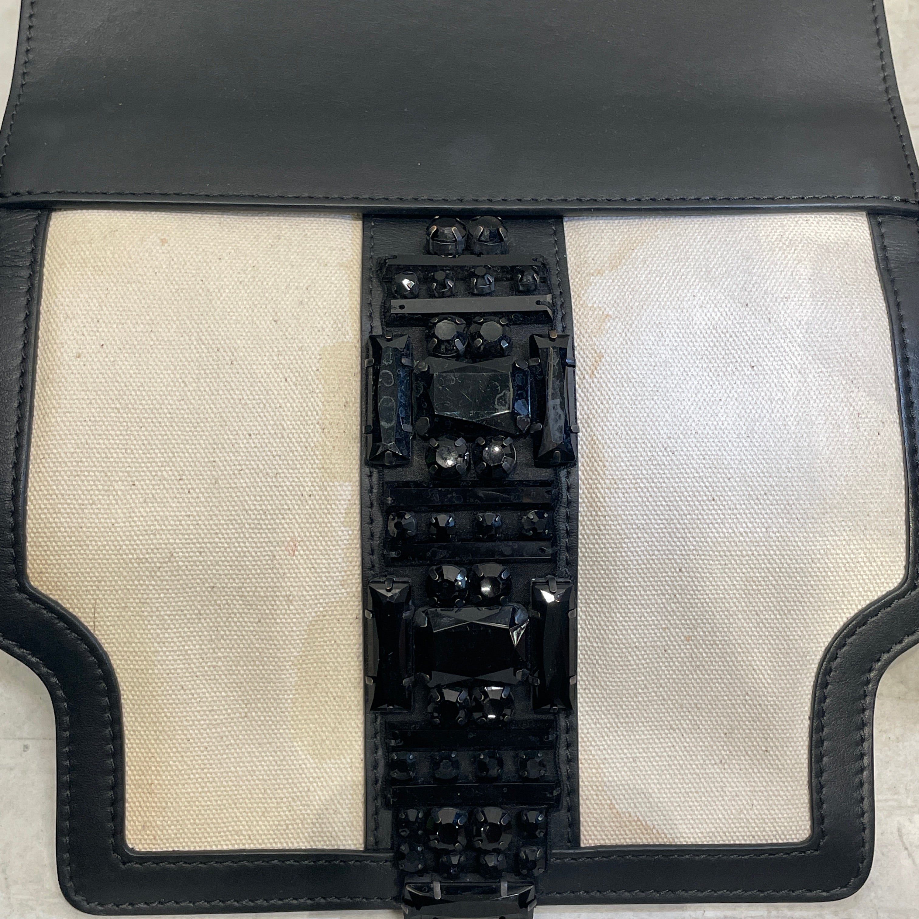 MARNI/Cross Body Bag/Cotton/WHT/BEADED TRUNK BAG view 6