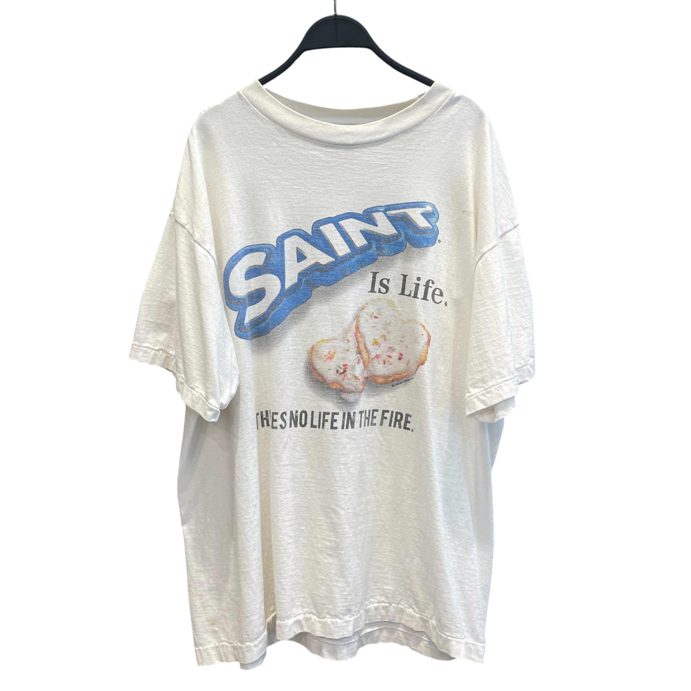 SAINT MICHAEL/T-Shirt/XL/Cotton/WHT/Graphic/SAINT MICHAEL "OREO" TSHIRT view 1